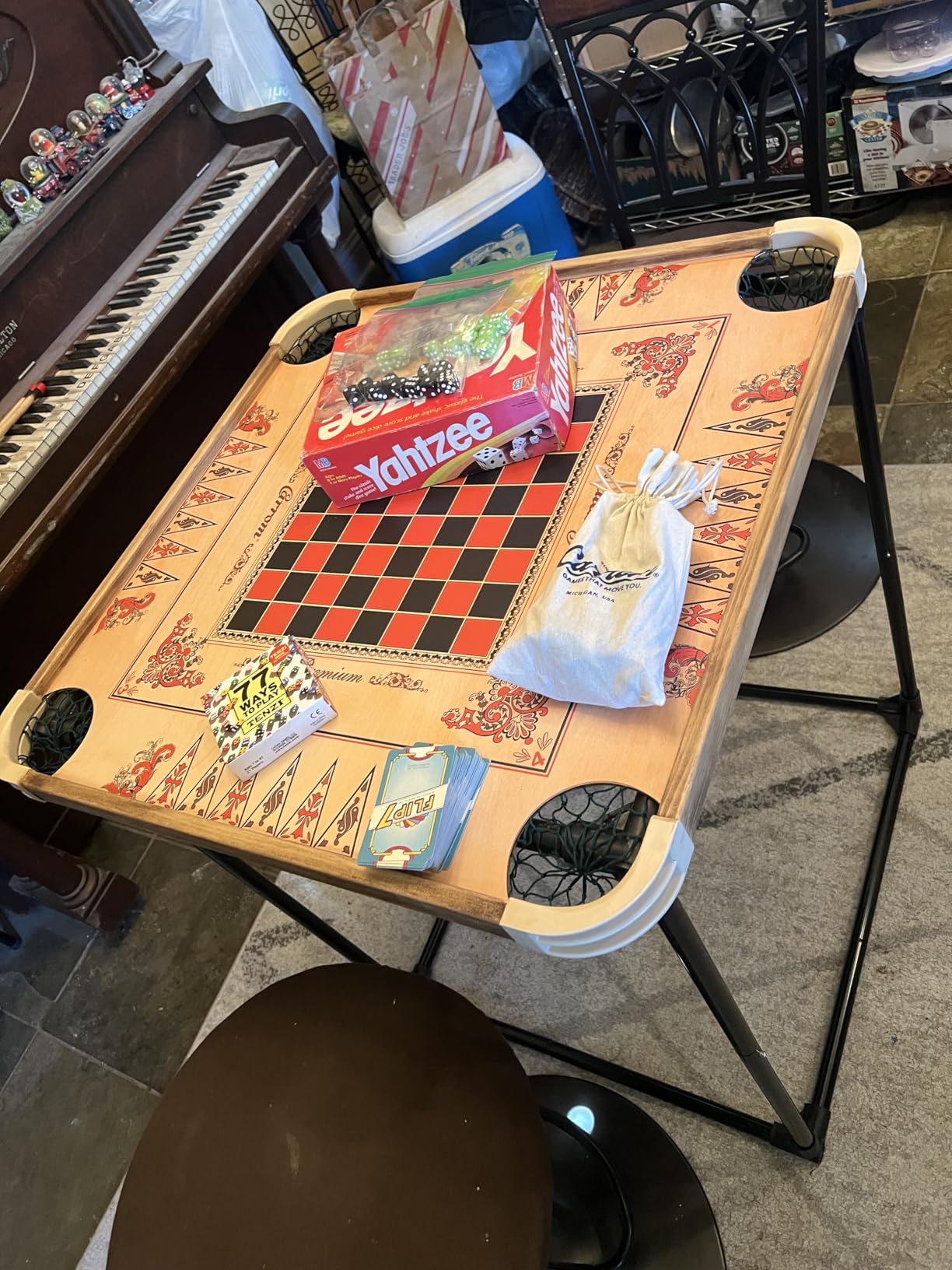 Carrom Board Game Set - Large Board Games for Adults & Children - Over 85 Board Games for Family Game Night - All in One Board Game Set customer photo 1