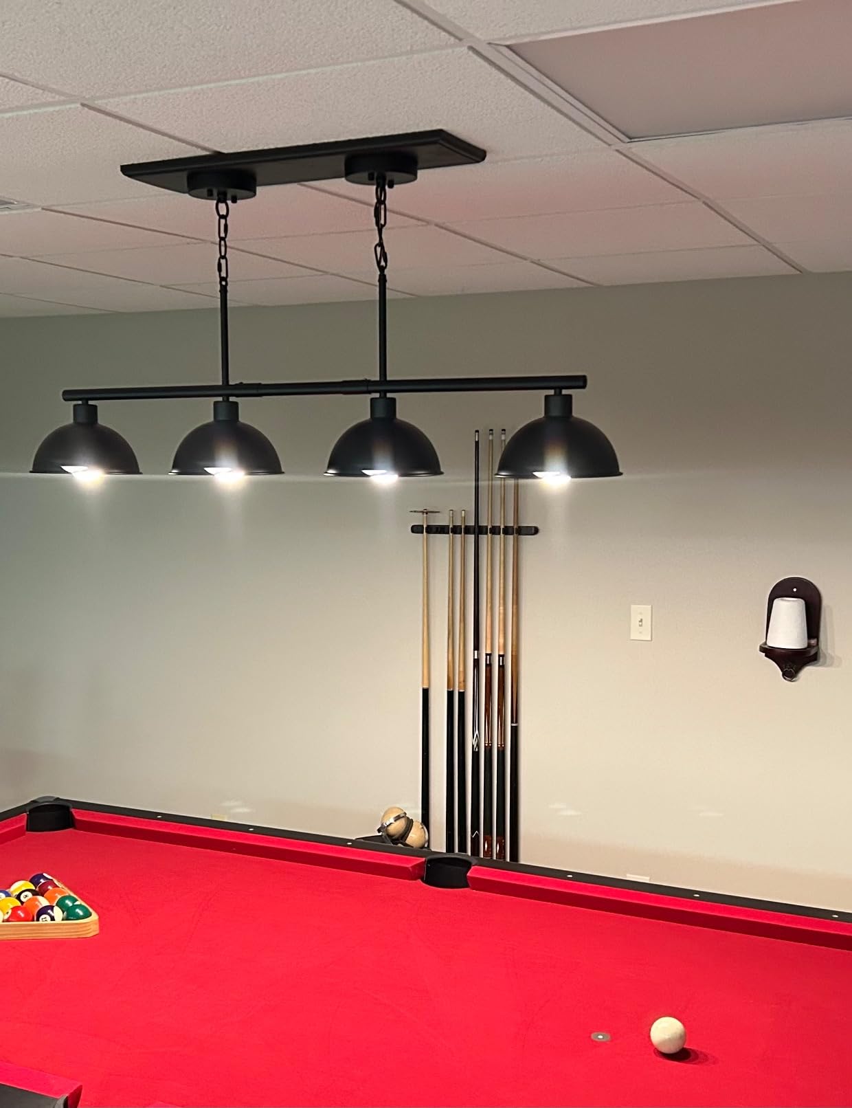 Fat Cat 2-Piece Wall Mounted Hardwood Billiard/Pool Cue Rack customer photo 1