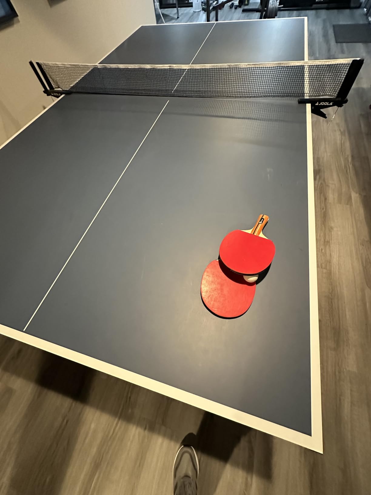 JOOLA Inside Professional MDF Indoor Ping Pong Table with Quick Clamp Table Tennis Net and Post Set - 10 Minute Easy Assembly - Tournament Quality - Foldable with Single Player Playback Mode customer photo 1