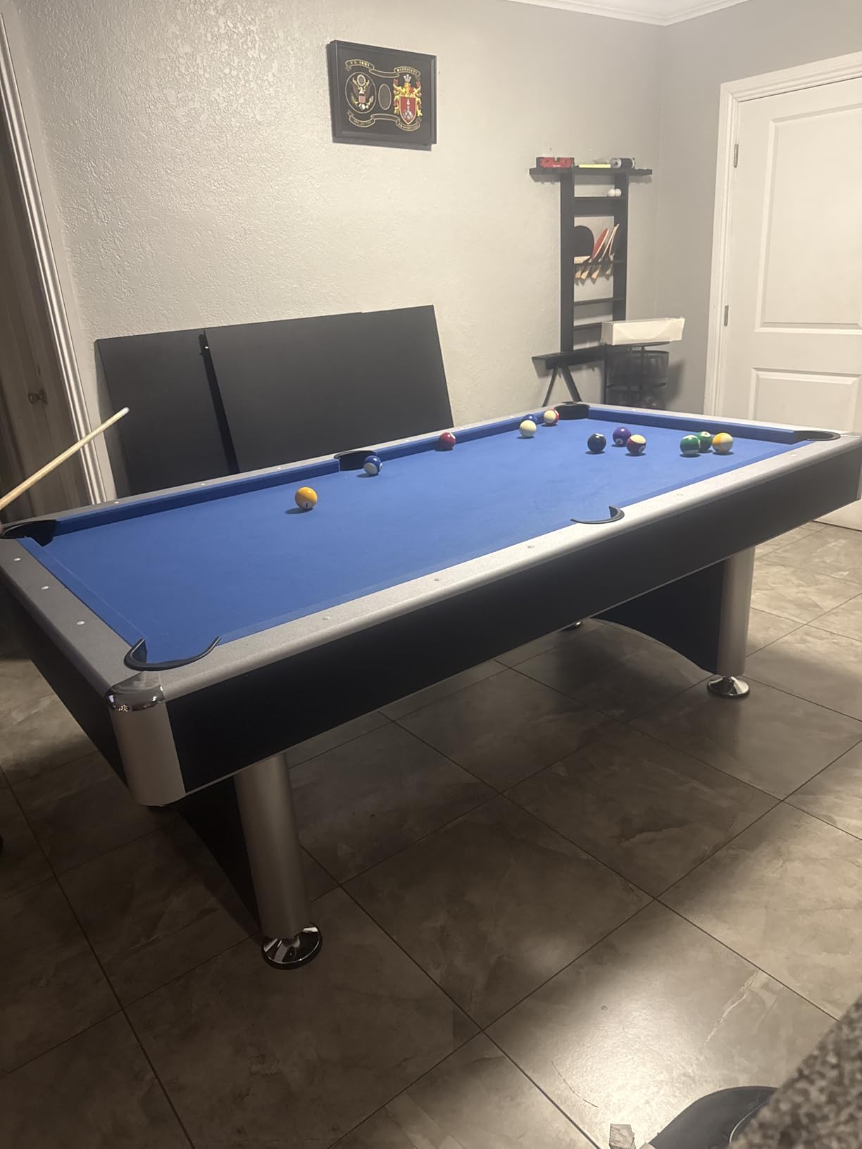 Hathaway Maverick 7 Foot Pool Table with Table Tennis Top - with Accessories for Both Games - Space-Saving Ping Pong and Pool Table Combo for Families - Matte Black Finish customer photo 1