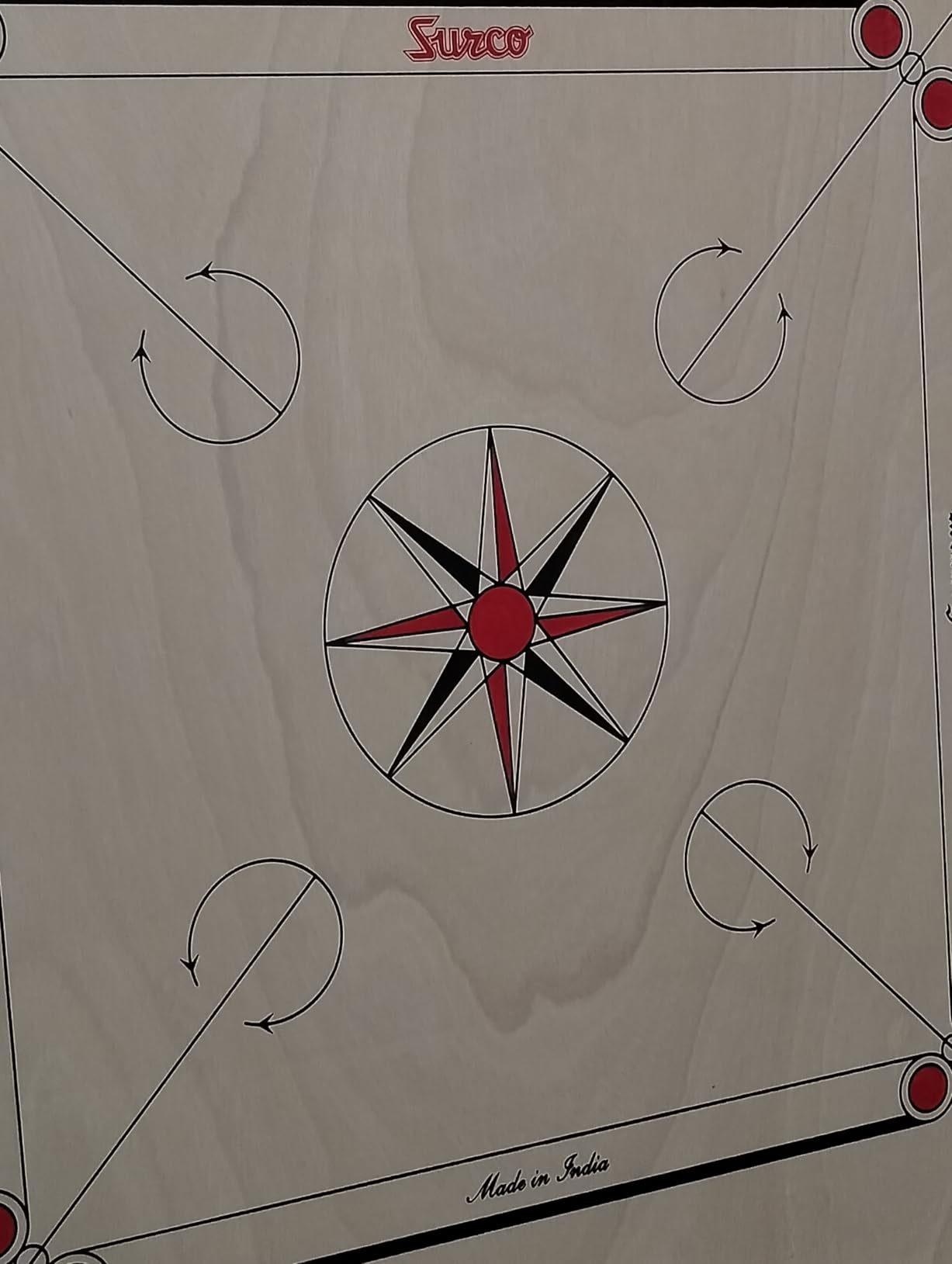 Surco Prime Carrom Board with Coins and Striker, 12mm customer photo 1