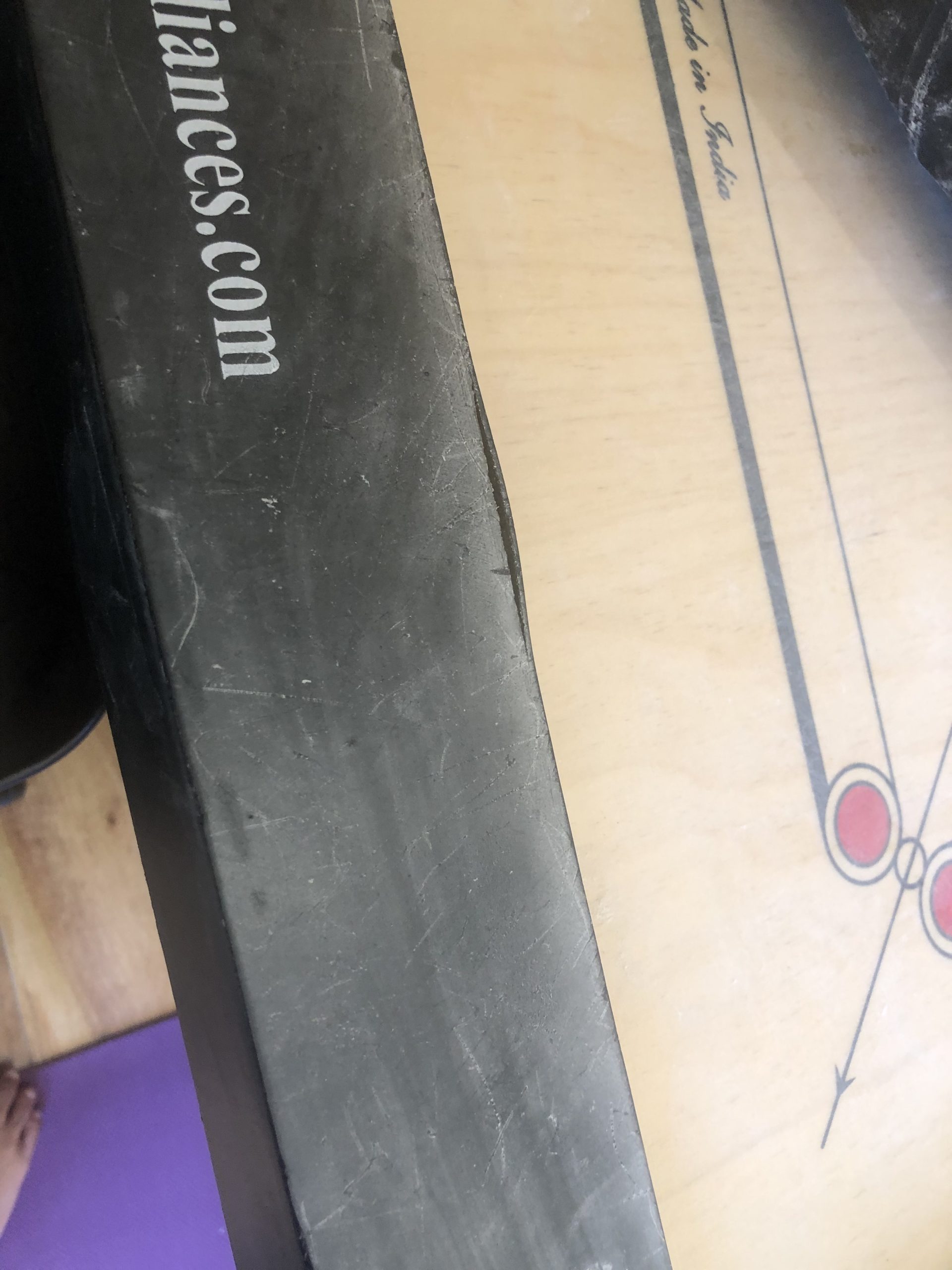 Surco Boss 20mm Carrom Board with Coins, Striker, and Powder, Black, 1-4 Players, Ages 13 and Up customer photo 1