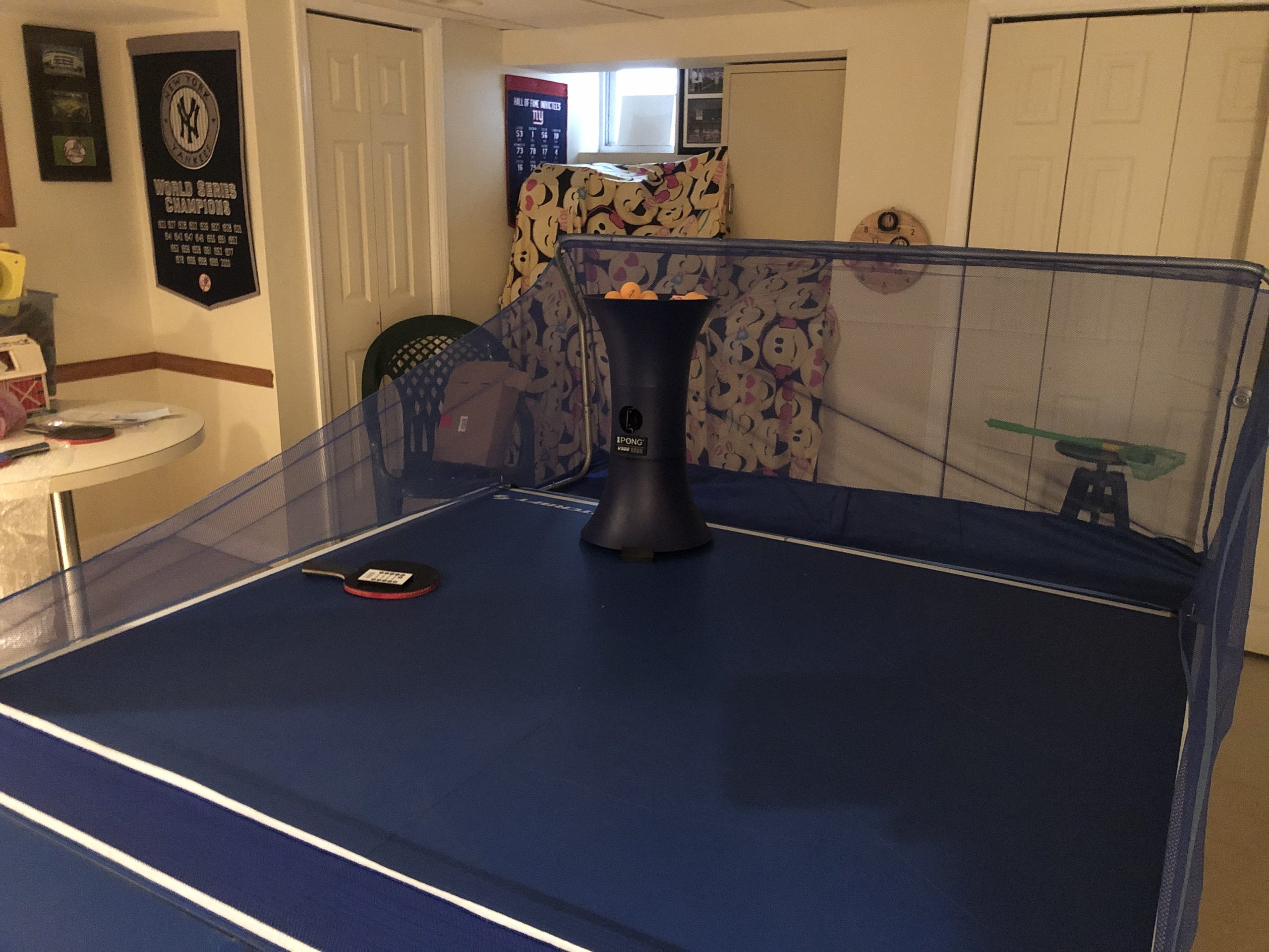 iPong V300 Table Tennis Training Robot - Serves 40mm Regulation Ping Pong Balls Automatically - Play Solo w/o Playback Mode on your Ping Pong Table - Various Models Available, Size 19 , Blue customer photo 1