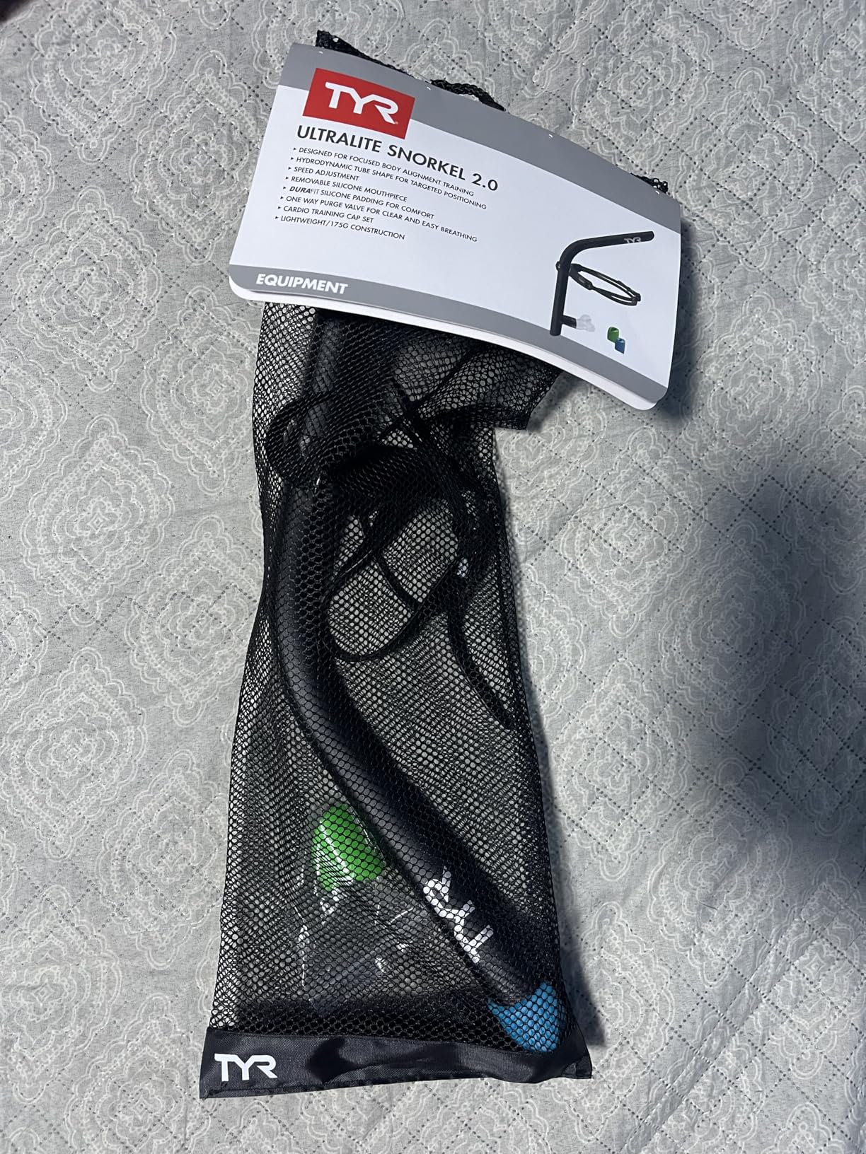 TYR Ultralite Elite Swim Snorkel - Adult Snorkeling Gear for Swimming Training - Ultra-Lightweight and Comfortable customer photo 2