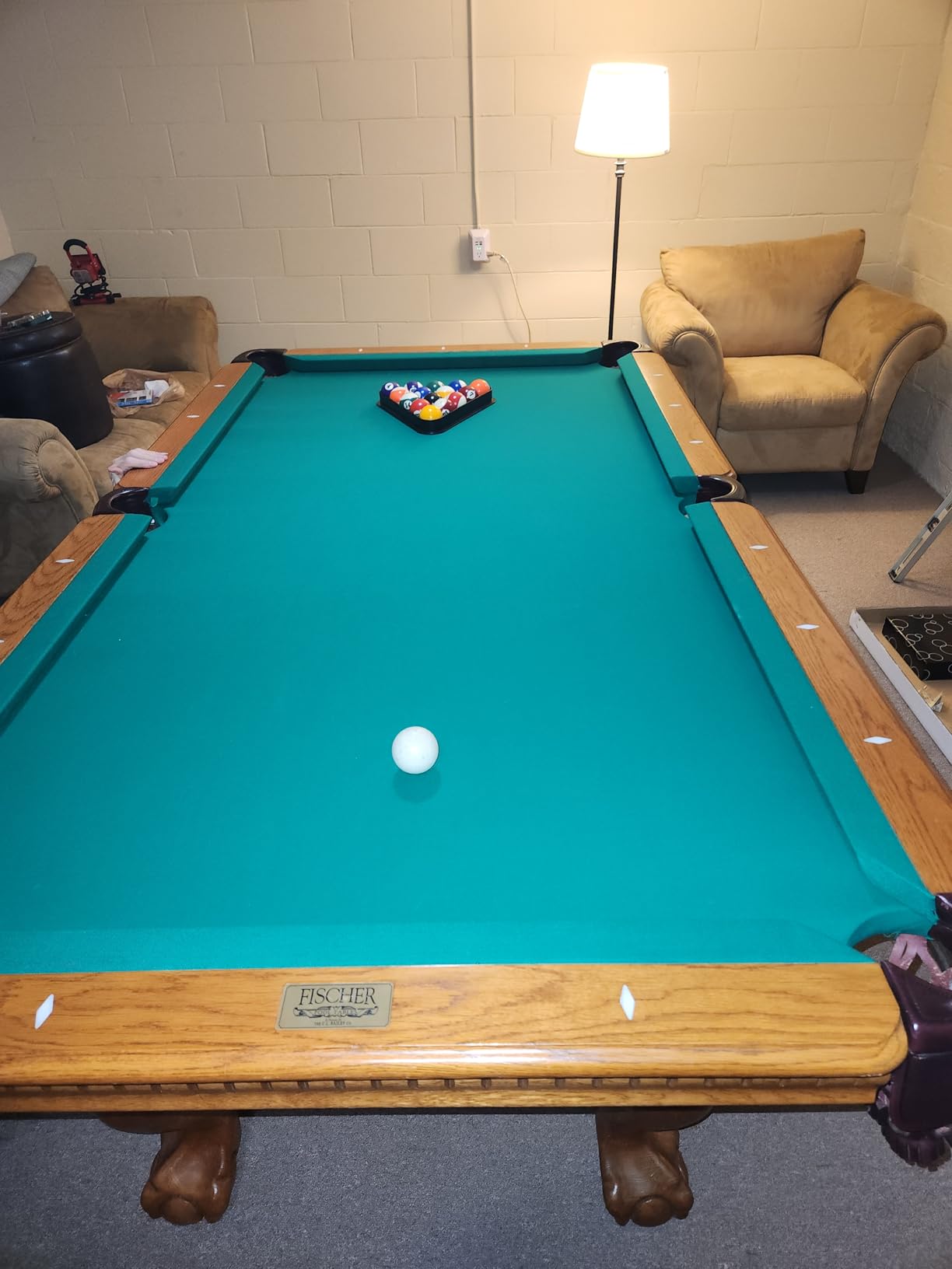 25 oz Tournament Pro Worsted Pool Table Felt Replacement Kit for Tables - Multiple Colors customer photo 1