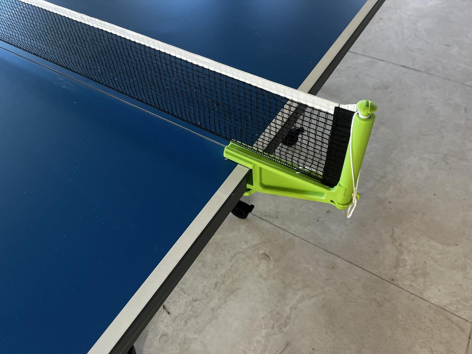 JOOLA Outdoor Table Tennis Table - Multi Use Conference Table Dining Table - Concrete Wood Look Includes Steel Outdoor Ping Pong Net Set & Frame - Hybrid Indoor Outdoor Ping Pong Table customer photo 1