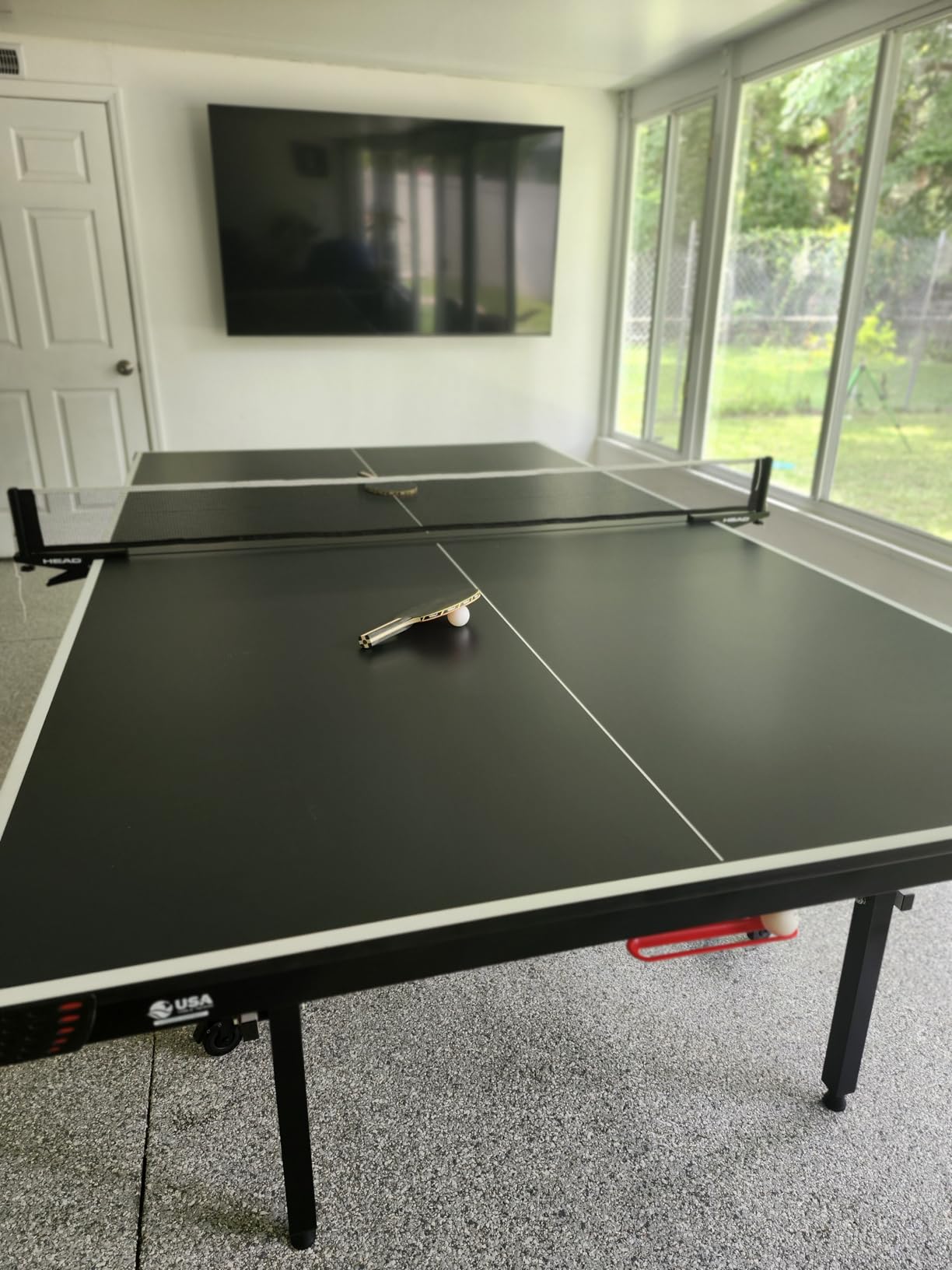 HEAD Summit USA Indoor Table Tennis Table, Competition Grade Net, 10 Minute Easy Set Up - Ping Pong Table with Playback Mode customer photo 1