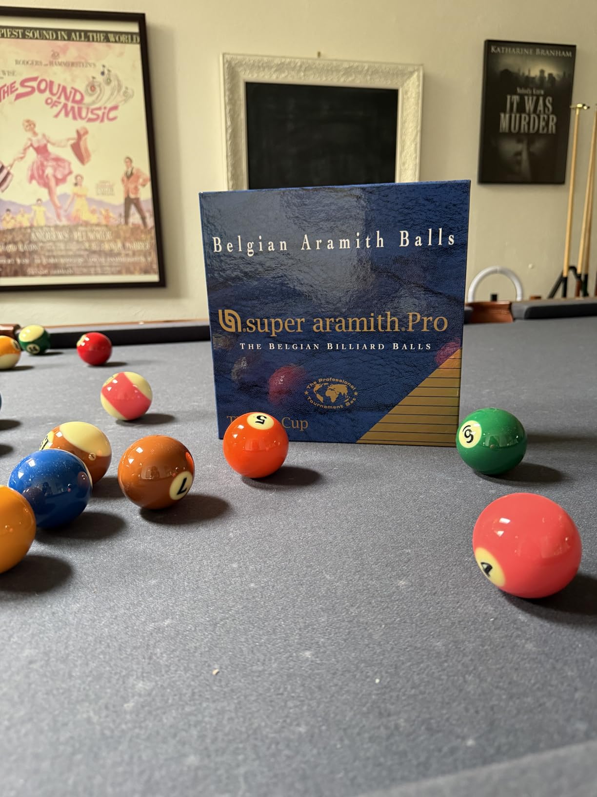 Super Pro-Cup TV Billiard Pool Ball Set 2 1/4