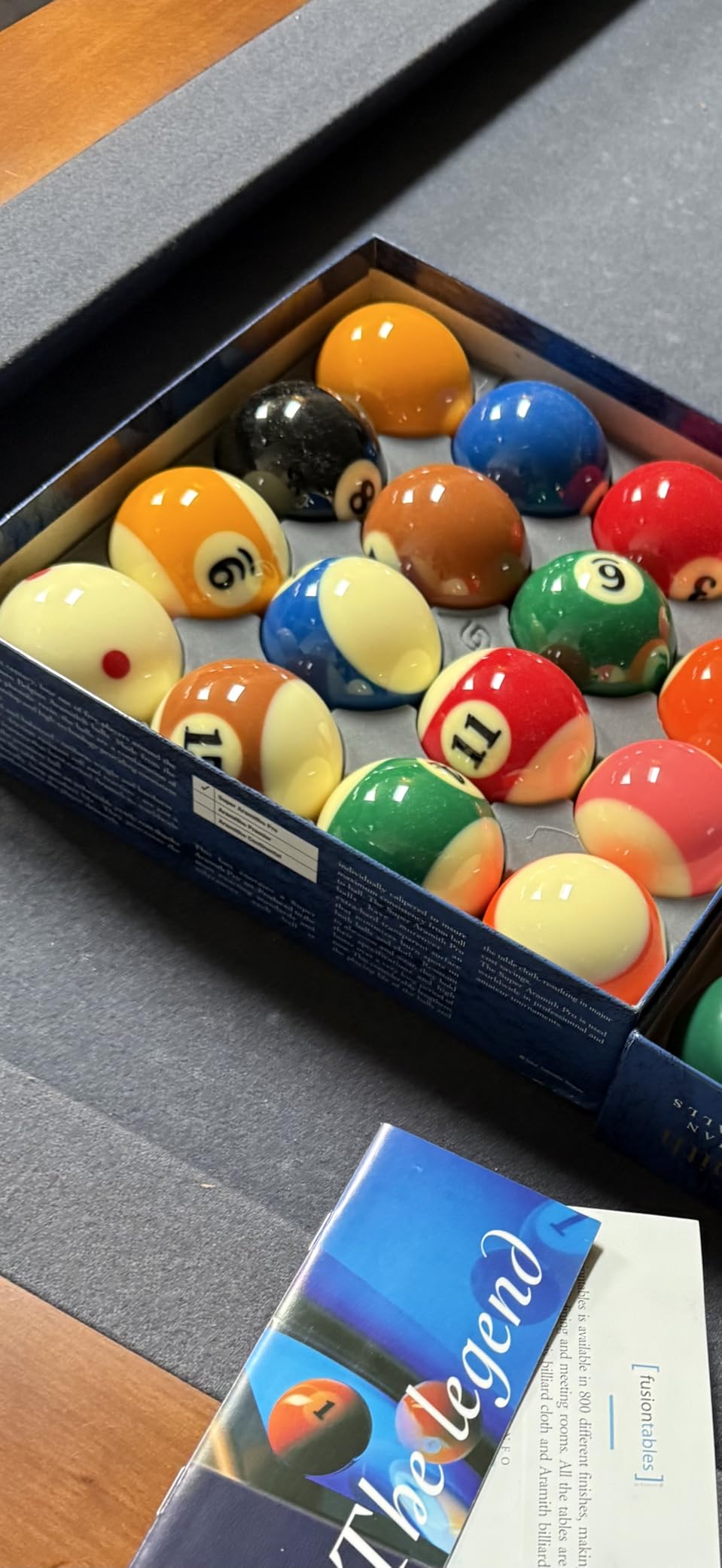 Super Pro-Cup TV Billiard Pool Ball Set 2 1/4