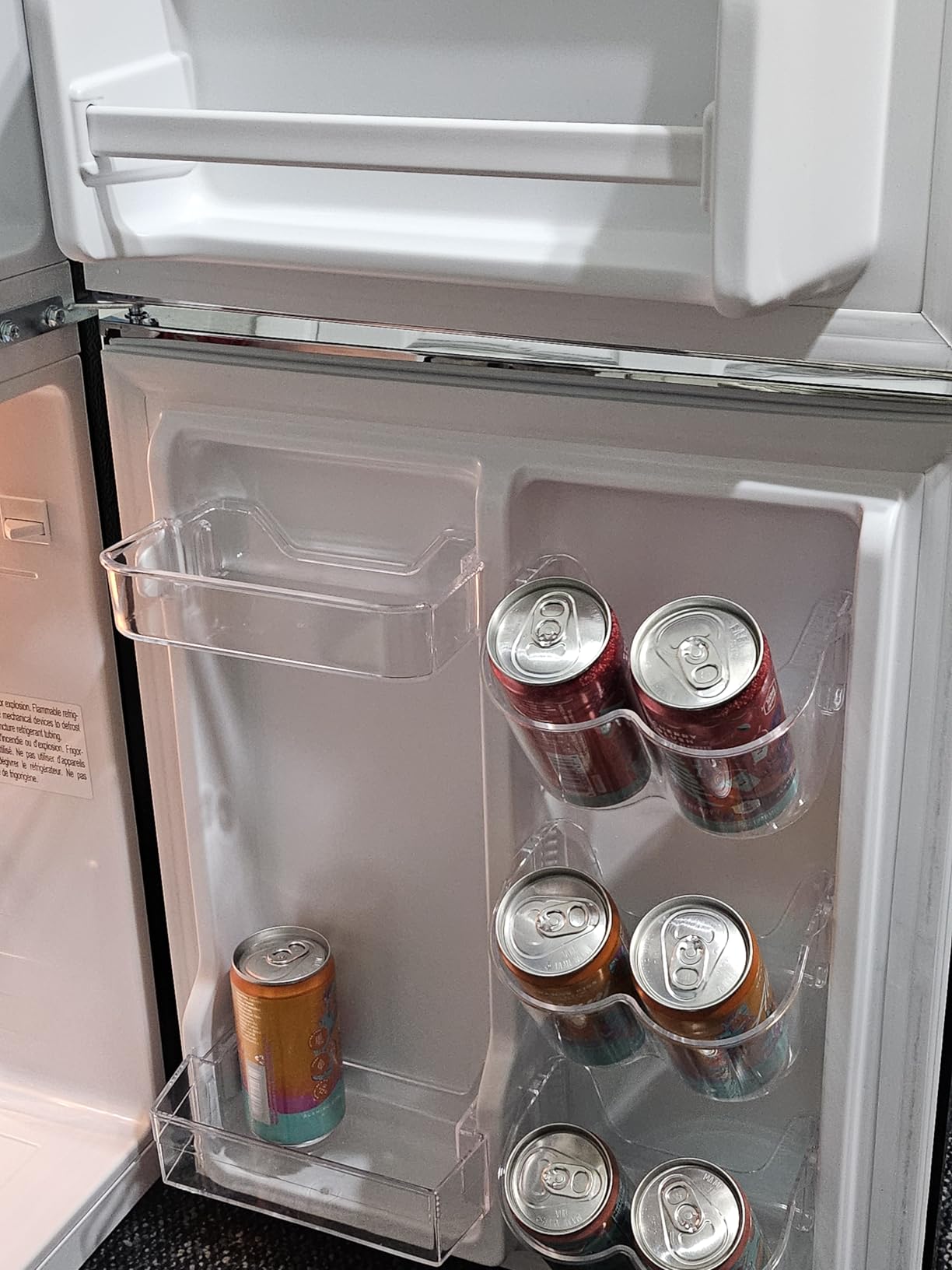 Frigidaire Retro Compact Fridge Freezer Combo, 3.1 cu. ft. Capacity, Small Top Freezer Refrigerator, Mini Fridge with Built-in Bottle Opener (Red) customer photo 2