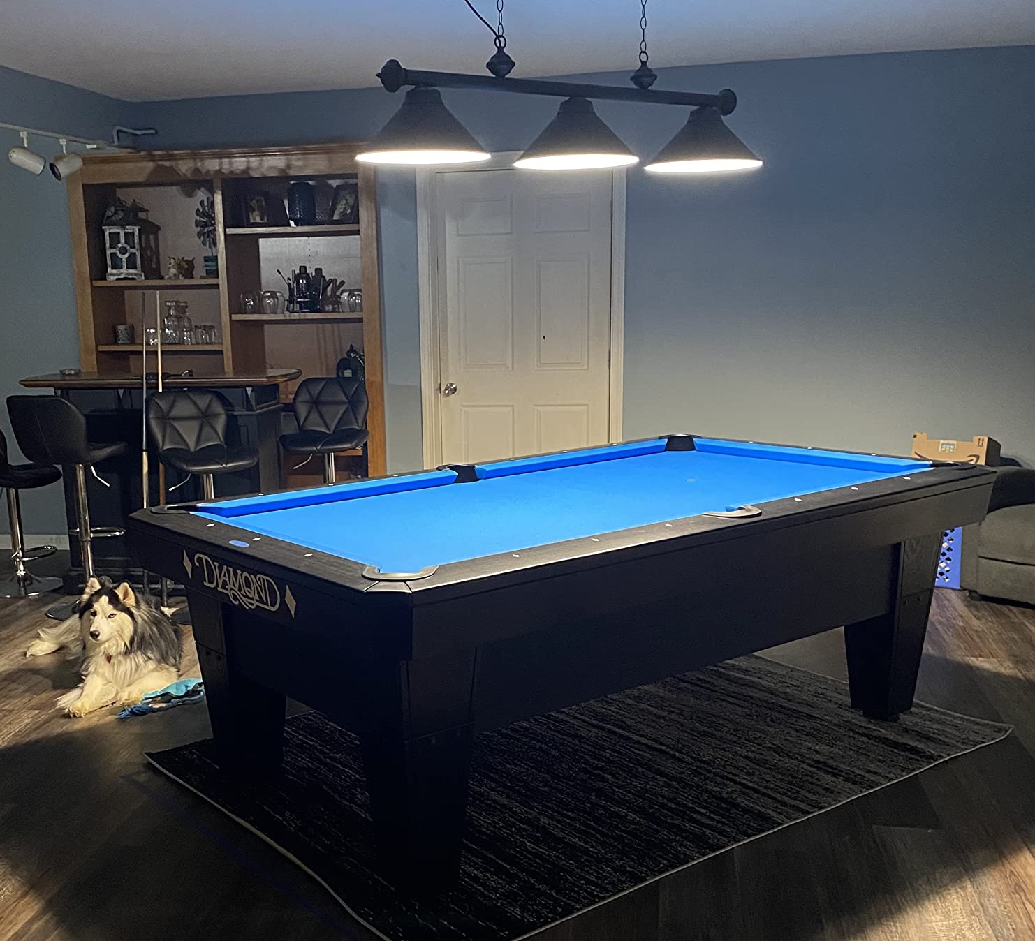 GSE Games & Sports Expert Pool Table Light, Hanging Billiard Light for 7ft/8ft Pool Tables with 3 Metal Lamp Shades for Billiards Room (Oil Rubbed Bronze) customer photo 1