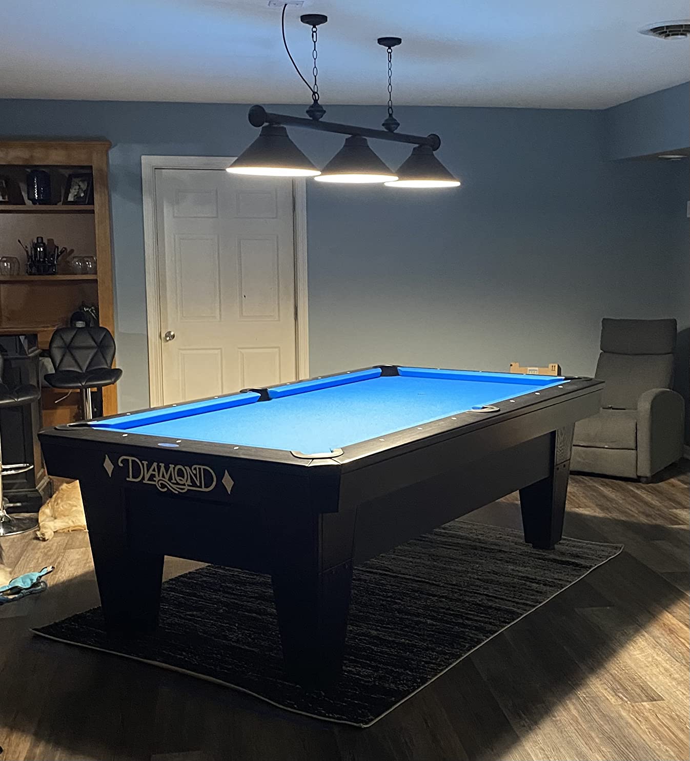 GSE Games & Sports Expert Pool Table Light, Hanging Billiard Light for 7ft/8ft Pool Tables with 3 Metal Lamp Shades for Billiards Room (Oil Rubbed Bronze) customer photo 2