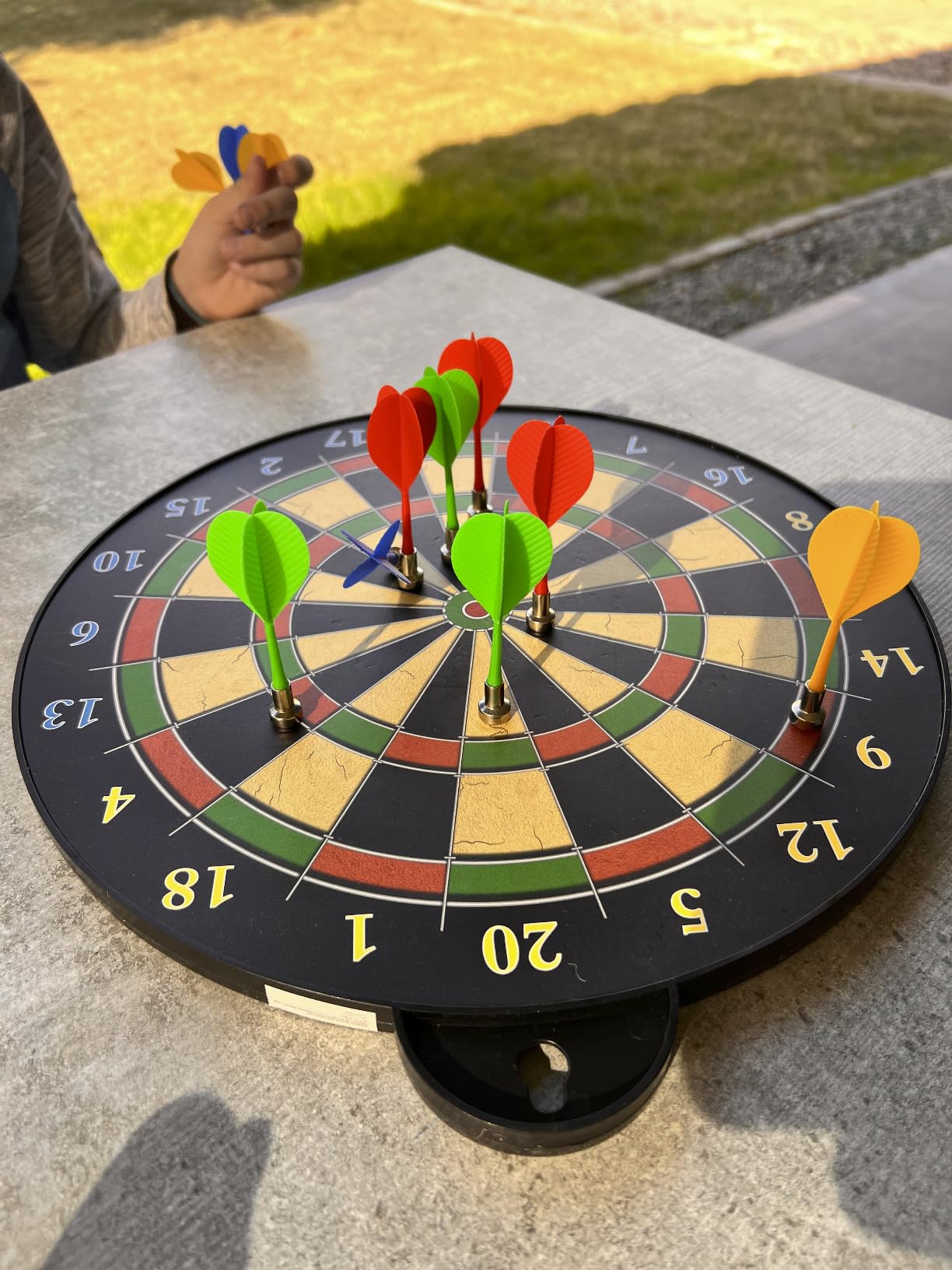 Dart Board - 12pcs Magnetic Darts - Excellent Indoor Game and Party Games - Gifts for 5 6 7 8 9 10 11 12 Year Old Boy Kids customer photo 2