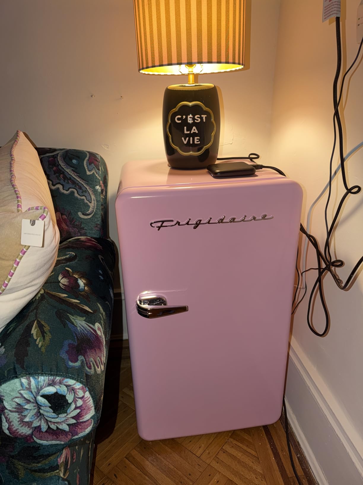 Frigidaire Retro Compact Refrigerator with Chiller, 3.2 cu ft Countertop Fridge, Built-In Bottle Opener, Rounded Corners, Premium, for Office, Bedroom, Dorm Room, Cabin (Mint) customer photo 2