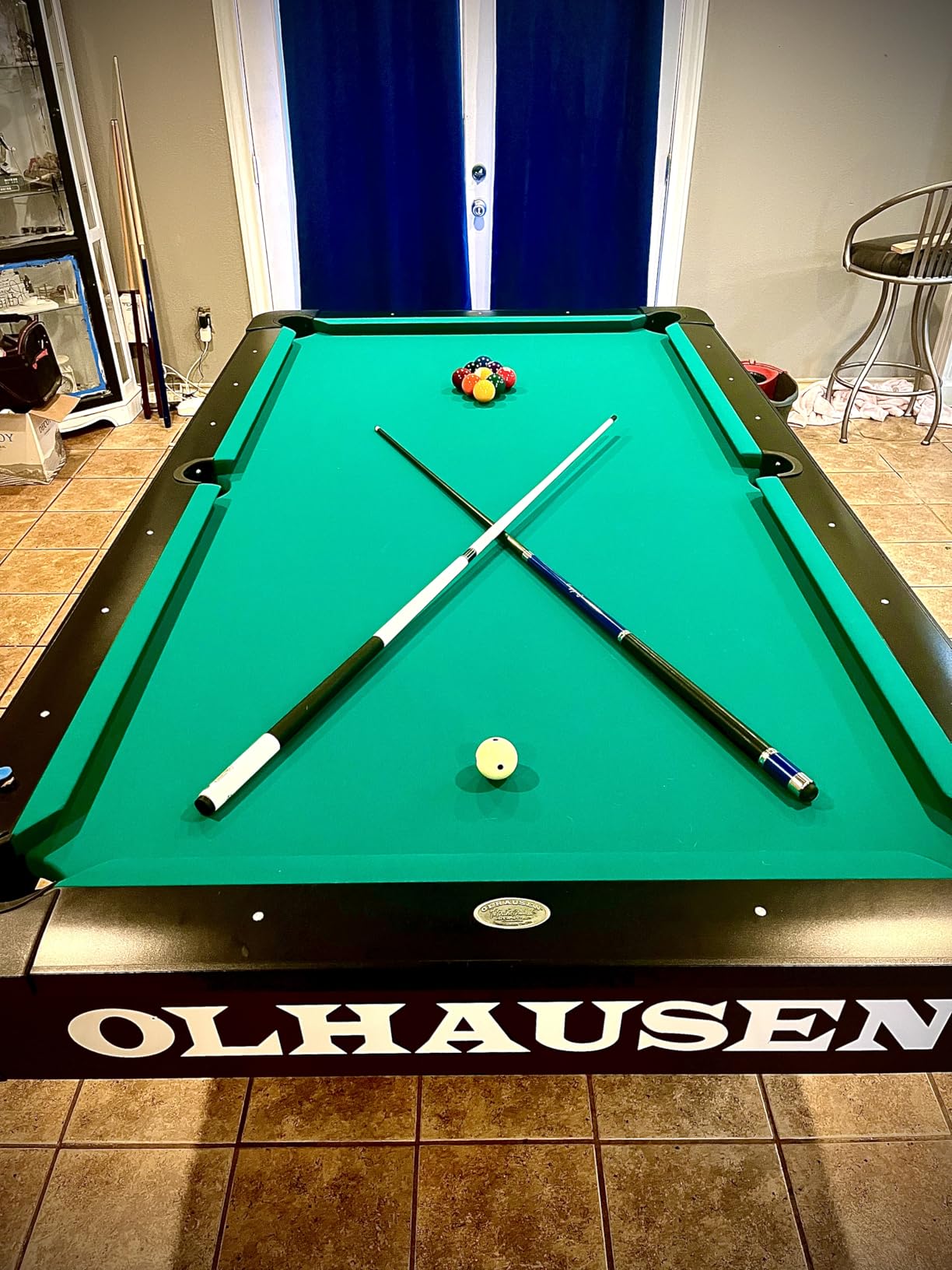 Boshen Worsted Blend Billiard Cloth Pool Table Felt Fast Speed for 7' 8' 9' Pool Table Pre Cut Bed & Rails customer photo 2