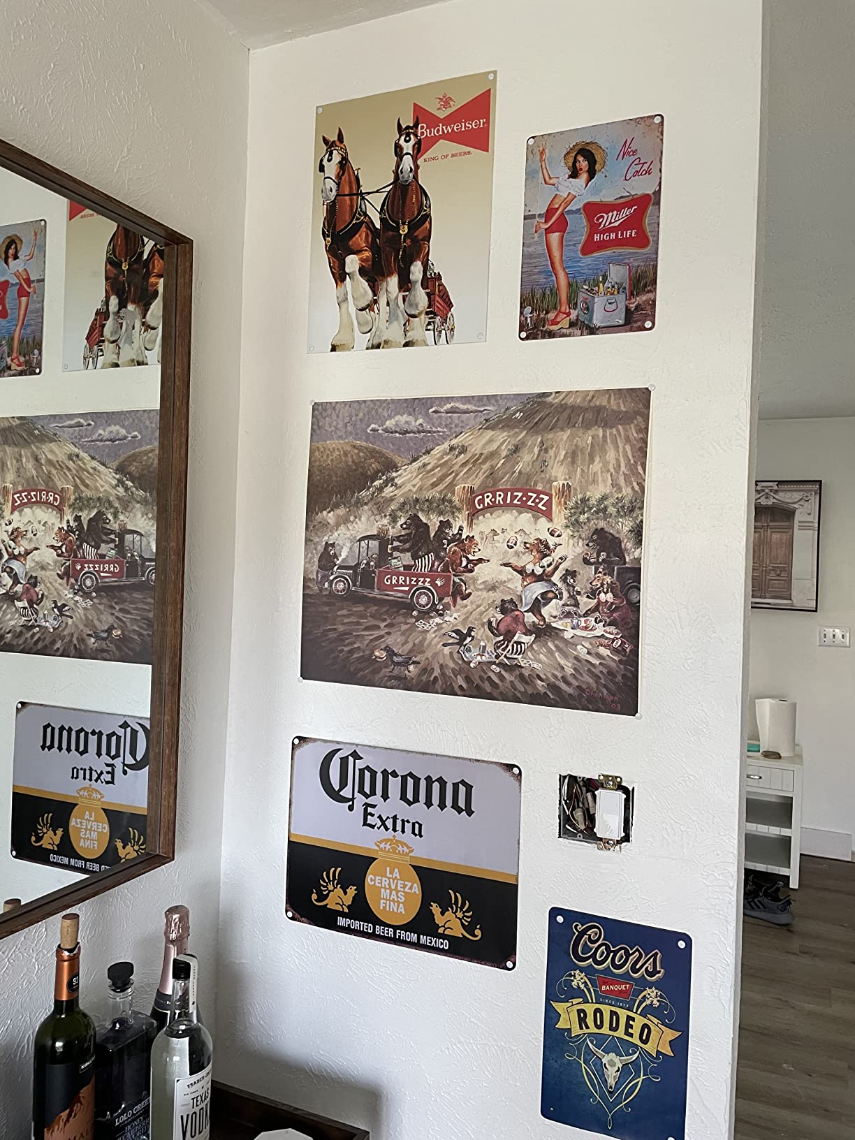 Tin Sign Vintage Chic Art Decoration Poster Coors Rodeo Banquet Beer Since 1873 for Store Bar Home Cafe Farm Garage or Club 12
