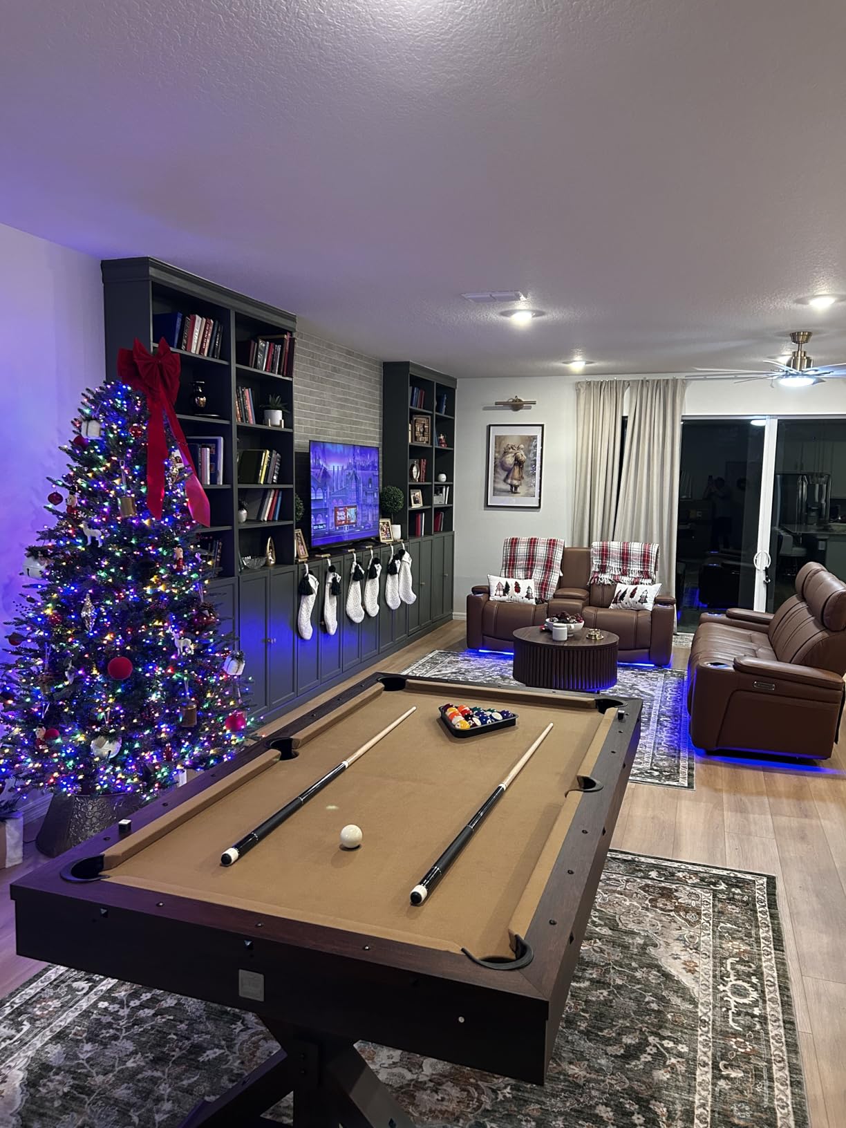 Freetime Fun 7 FT 3 in 1 Multi Game Pool Table with Dining Top Pool Table Ping Pong Table Combo, Includes Accessories and Tennis Paddles customer photo 2