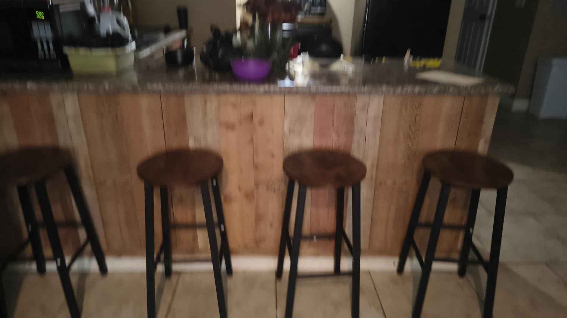 HOOBRO Bar Stools, Barstools Set of 2,Counter Height Barstools, 24.8