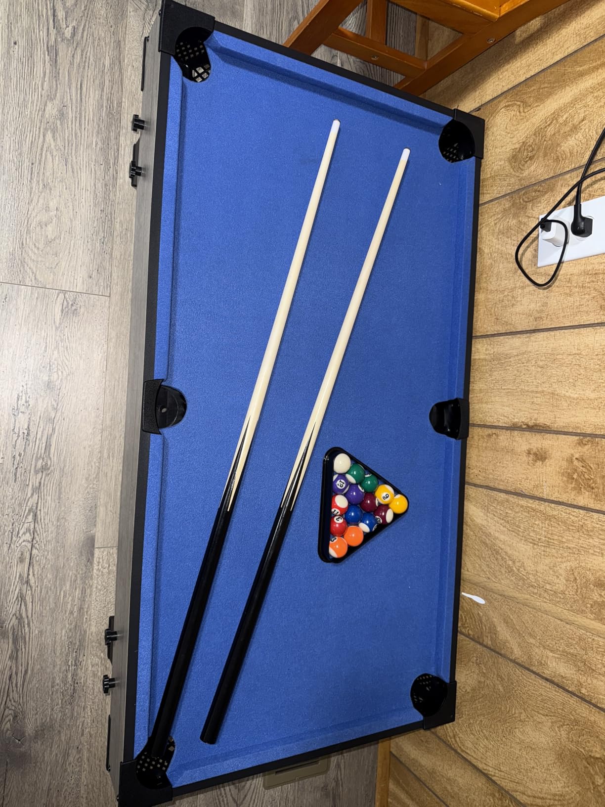 Best Choice Products 40in Tabletop Billiard Table, Pool Arcade Game Table for Living Room, Game Room w/ 2 Cue Sticks, Ball Set, Storage Bag customer photo 2