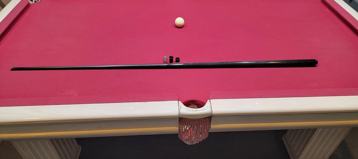 CROWN ME Carbon Fiber Pool Cue Stick 12.8mm Tip Billiard Carbon Fiber cue, 58