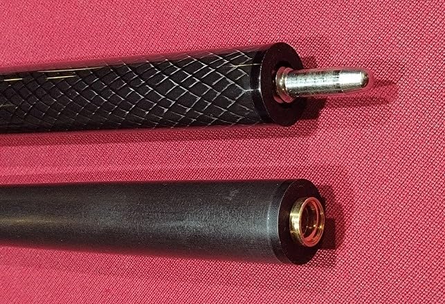 CROWN ME Carbon Fiber Pool Cue Stick 12.8mm Tip Billiard Carbon Fiber cue, 58