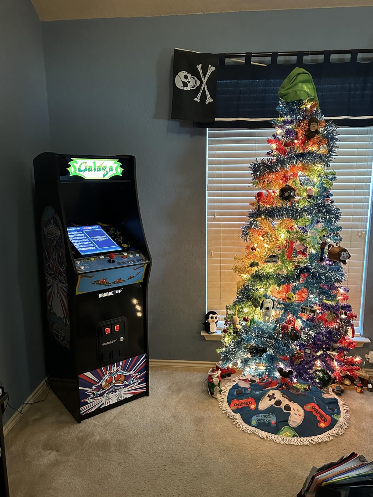 Arcade1Up GALAGA Deluxe Arcade Machine w/ 14 Classic Games, 17
