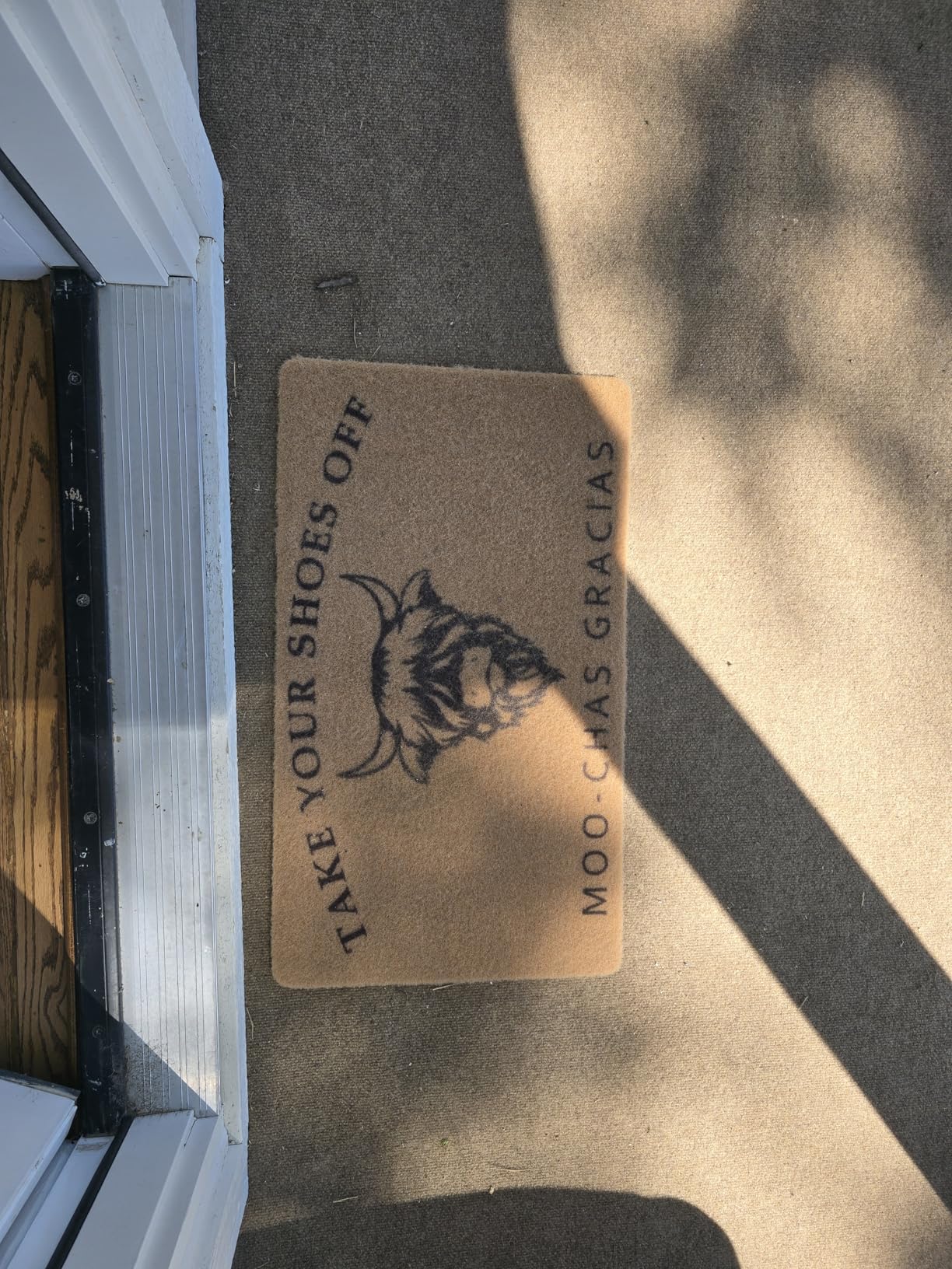 Funny Welcome Mat - Man Cave Rules for Home Bar, Garage, Guys Room, 17x30 Inch customer photo 1