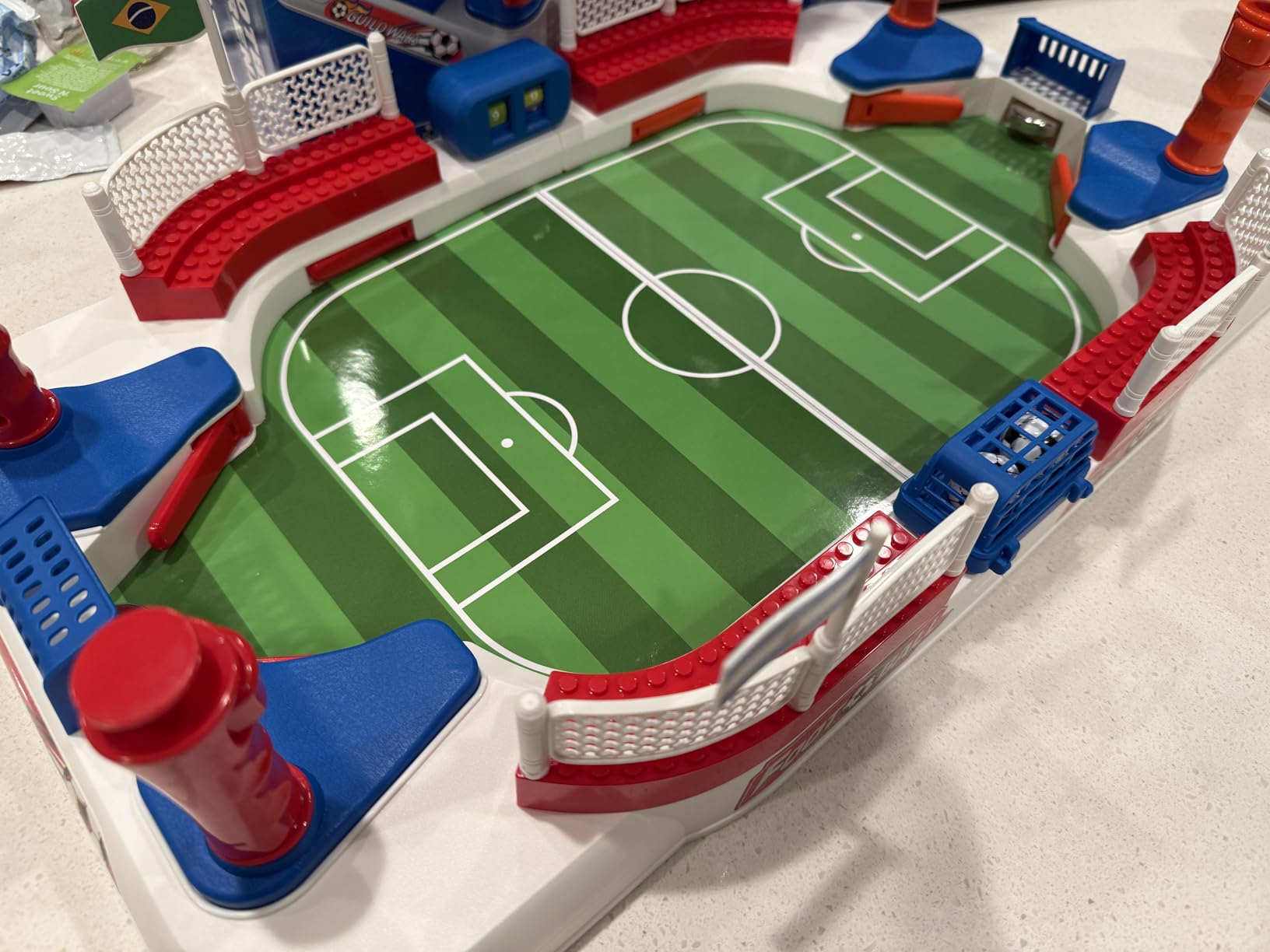 Mini Foosball Table Game for Kids Soccer Game Set Gifts Boys Toy Football Games Board for Indoor Sports Game Room Pinball Interactive Birthday Gift Toys for 3 4 5 6 7 8-12 Year Old Family Gatherings customer photo 1