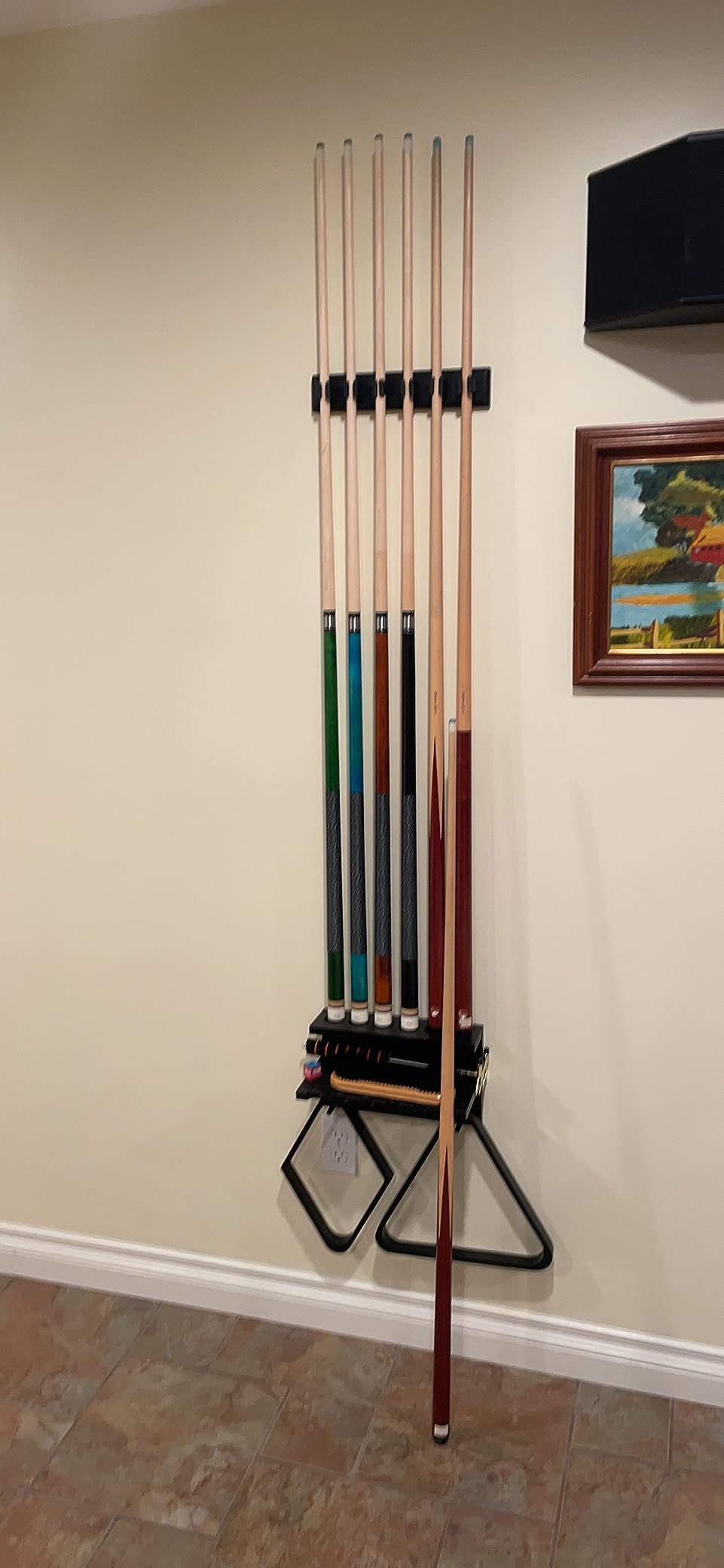 3-Piece Heavy Jump Break Cue Stick 24-25 oz, Canadian Maple Wood 14mm Crystal Tip for Jumping or Breaking customer photo 1