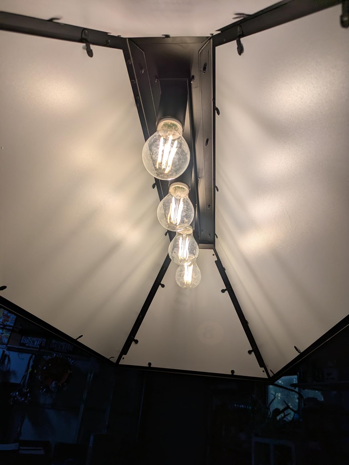 4-Light Tiffany Pool Table Lamp, 43'' Billiards Light Fixture for 7'-8' Pool Table Hanging Lamp, with Dogs Playing Billiards Light Transmittance Shade, Suitable for Game Room, Man Cave customer photo 1