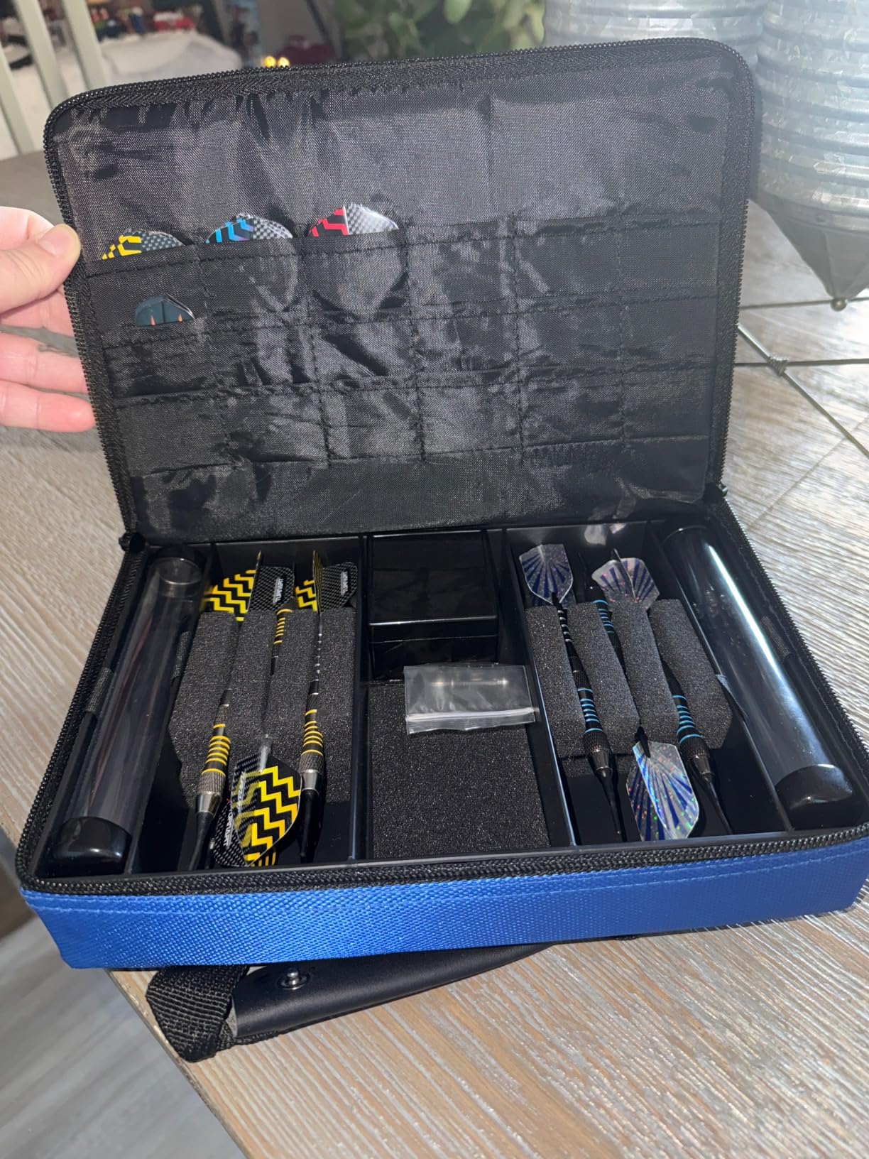Casemaster Classic Nylon Dart Carrying Case For Steel and Soft Tip Darts, Holds 12 Darts Numerous Other Accessories via Generous Storage Pockets, Tubes and Boxes customer photo 2