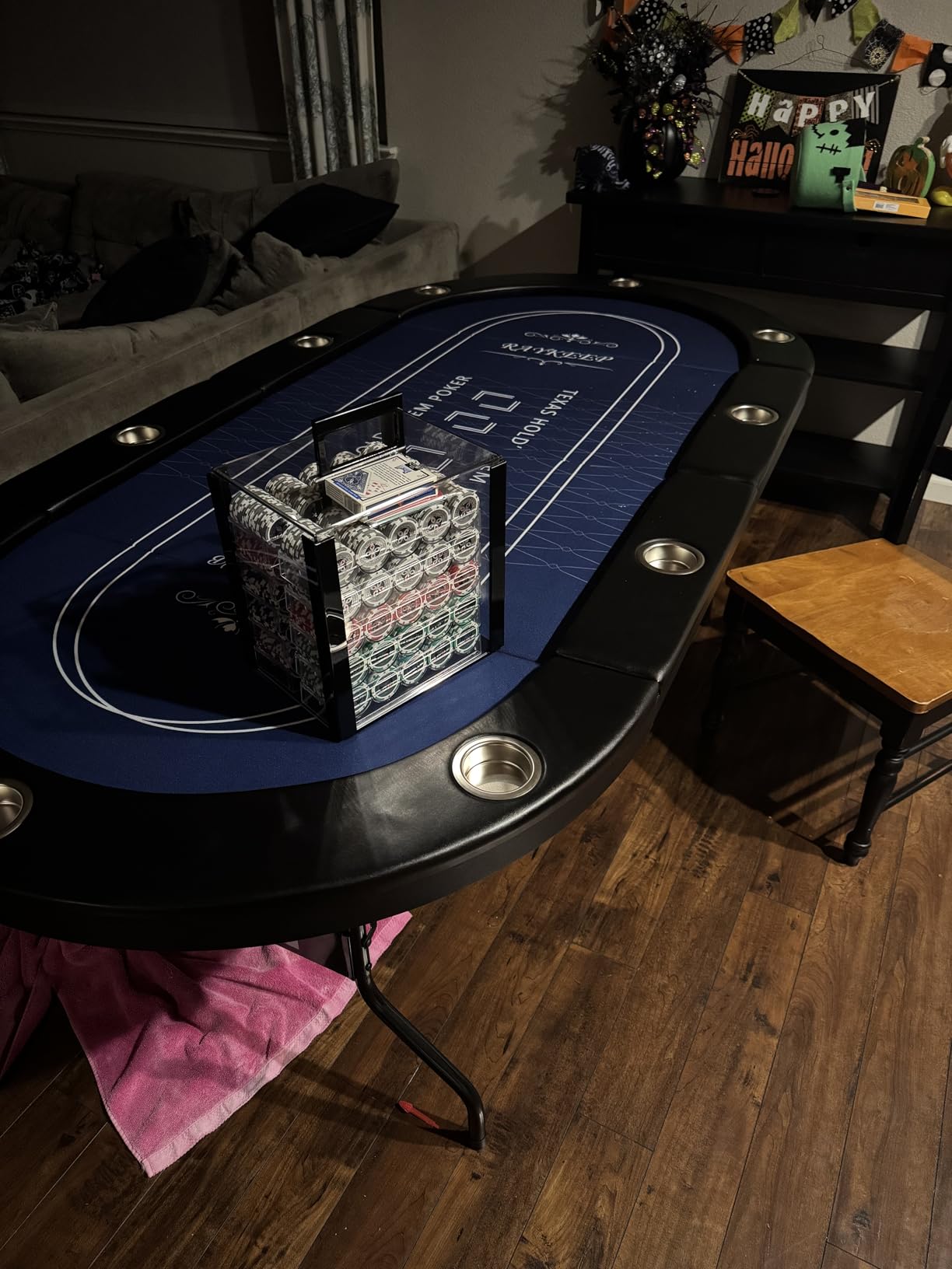 Brybelly Poker Chips 1000 Chips Set with Acrylic Case - Heavyweight 14g Poker Chips Set with 10 Removable Trays customer photo 1