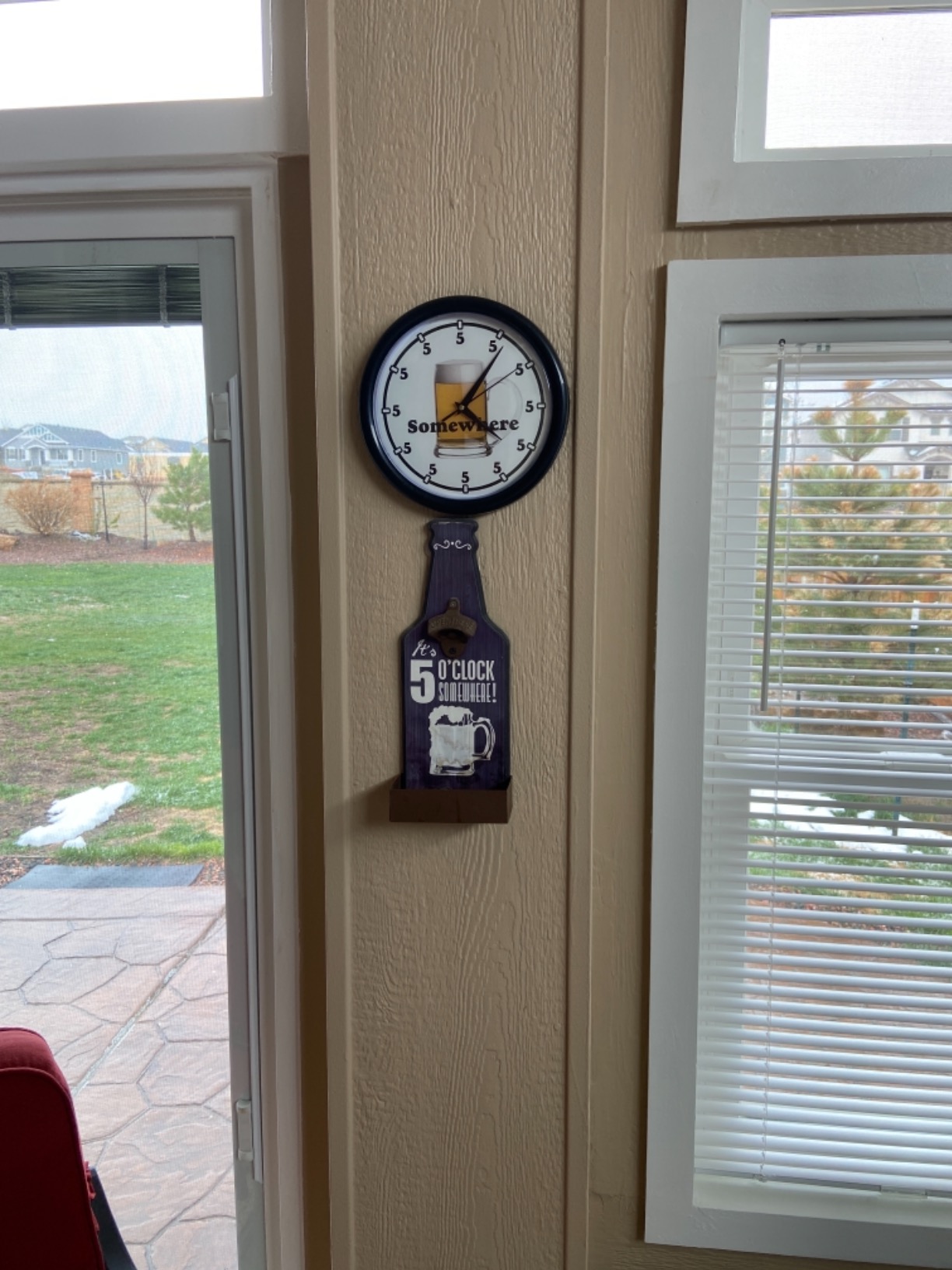 SignMission Five O'CLOCK Somewhere 1 Wall Clock Beer Happy Hour Drink Gift customer photo 1
