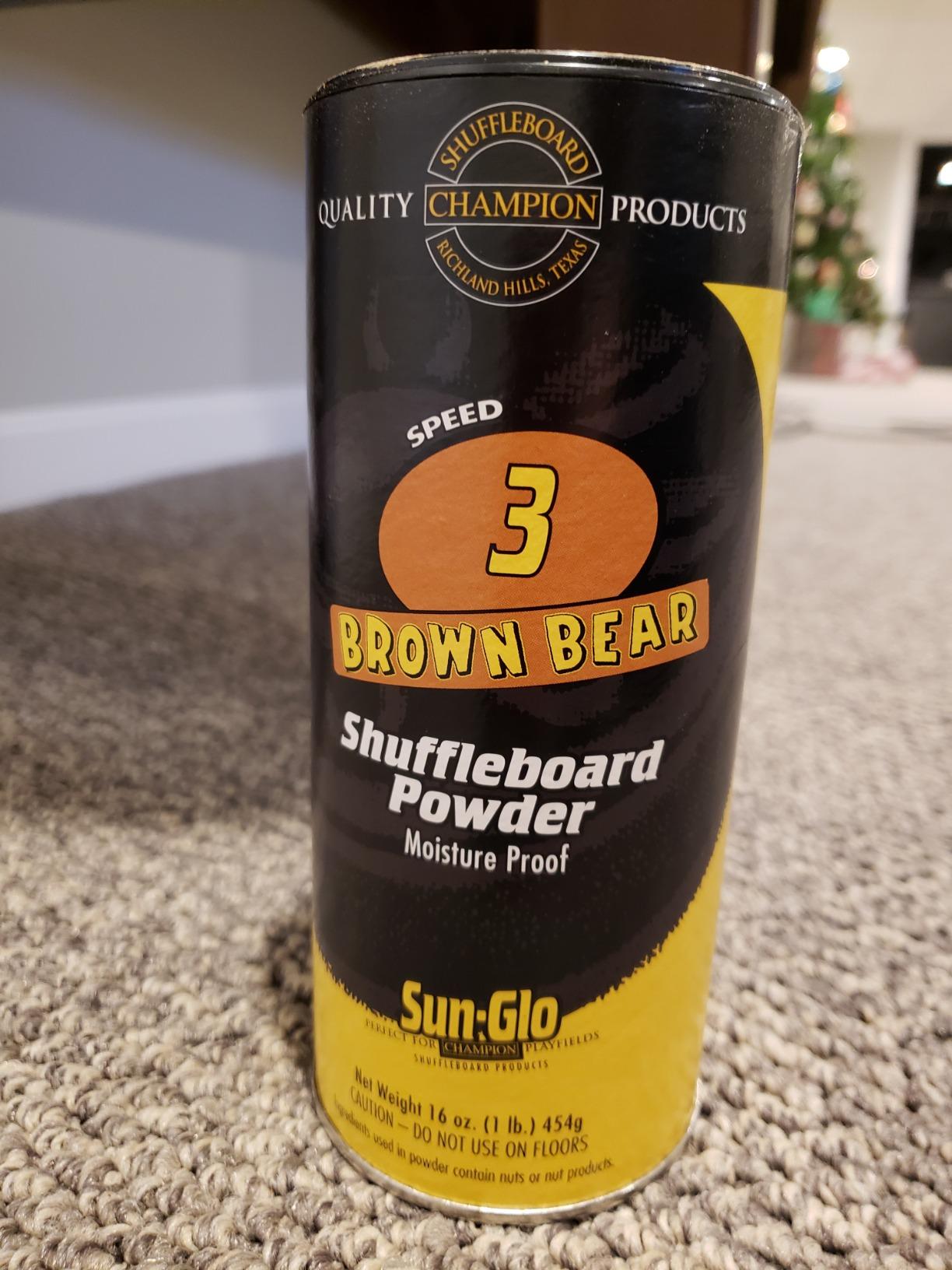 Sun-Glo Speed #3 (Brown Bear) Shuffleboard Powder Wax - Medium-Fast Speed for Optimal Control & Precision - 16 oz Shaker Can (Pack of 3) customer photo 1