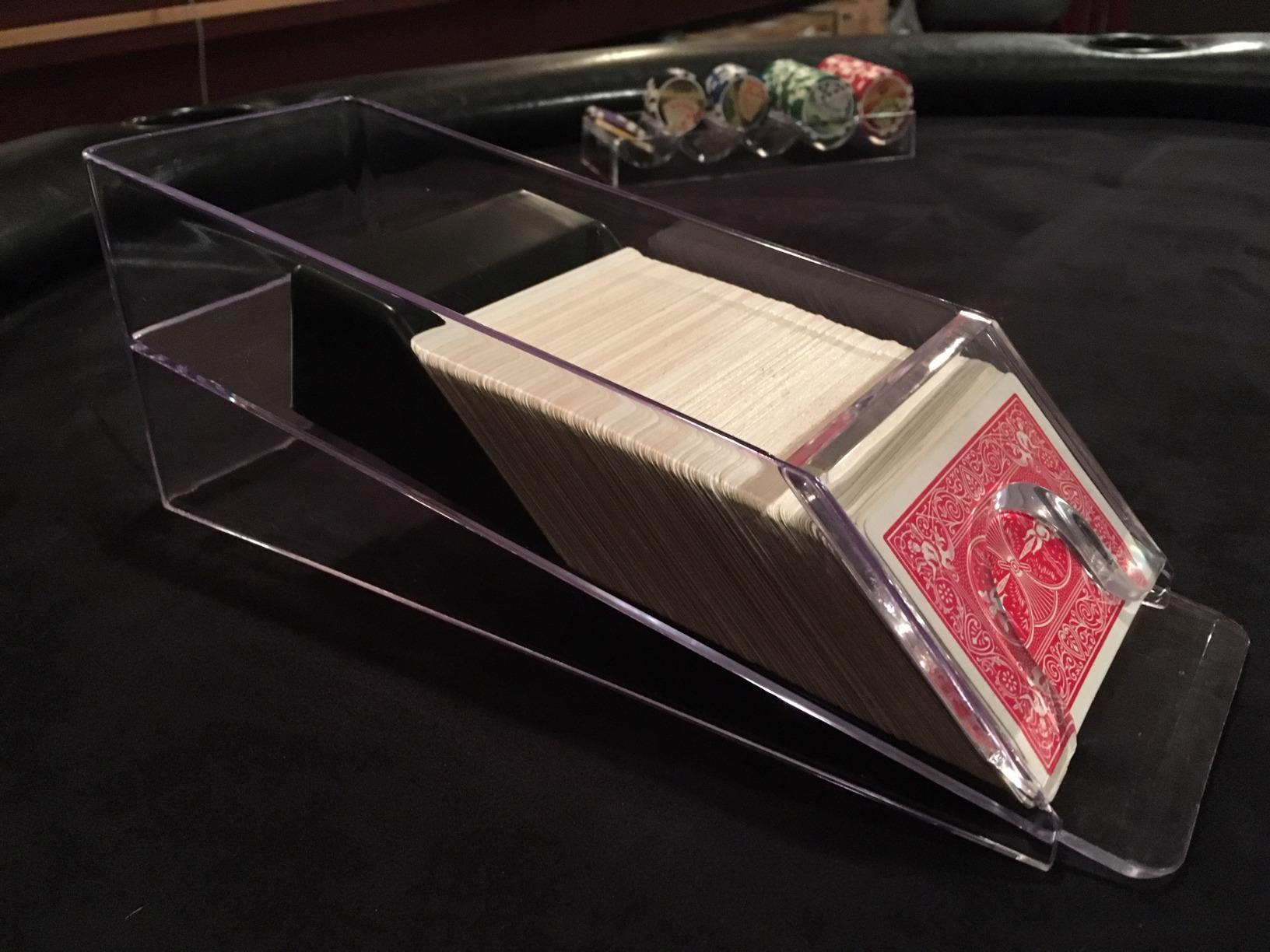 Brybelly Blackjack Shoe Collection - Clear Casino Grade Acrylic for Standard Size Poker Deck - Shoe & Discard Tray - 6 Deck Size customer photo 1