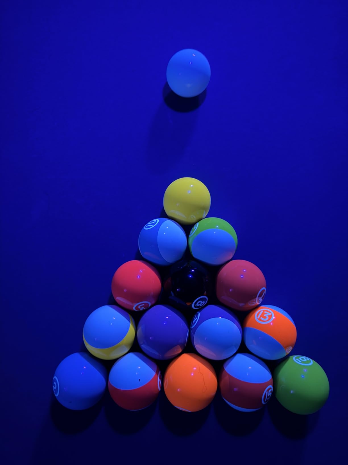 BuyBocceBalls Listing - Premium Quality, EPCO Glo Regulation Billiard or Pool Set, with 5.75oz, 2.25