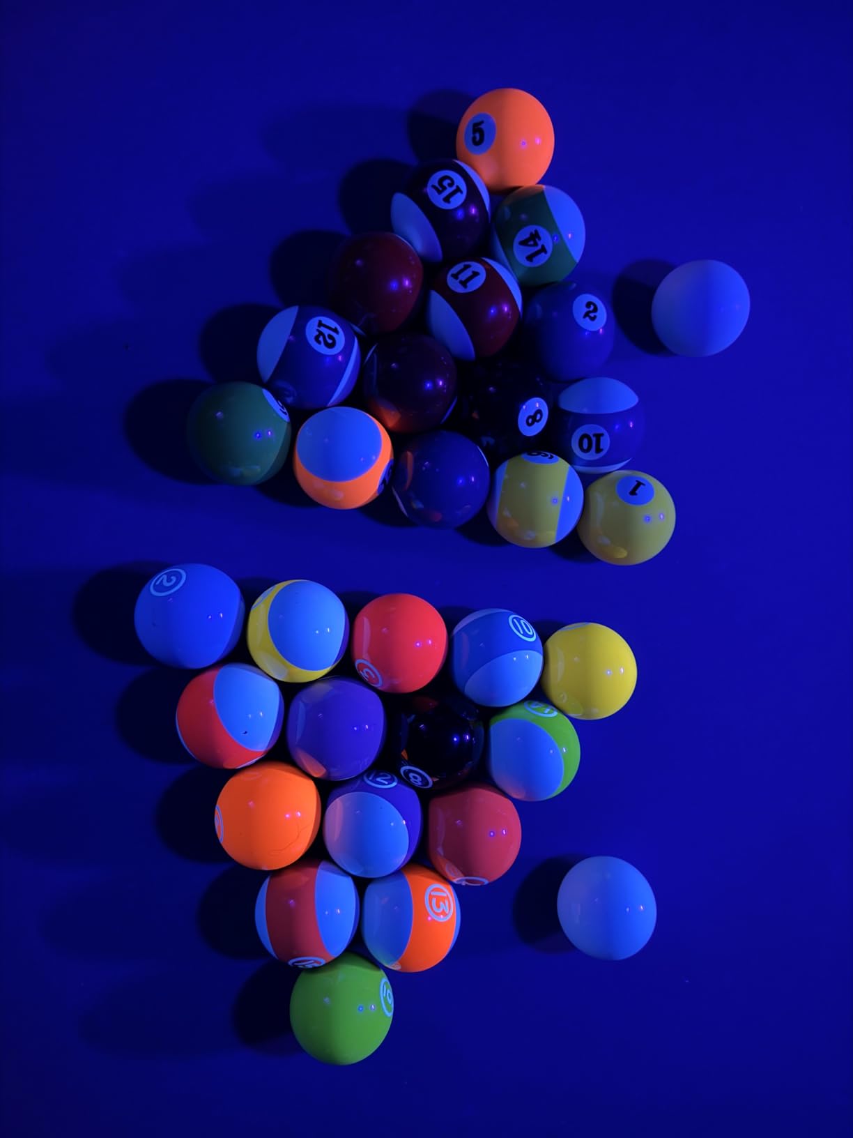 BuyBocceBalls Listing - Premium Quality, EPCO Glo Regulation Billiard or Pool Set, with 5.75oz, 2.25