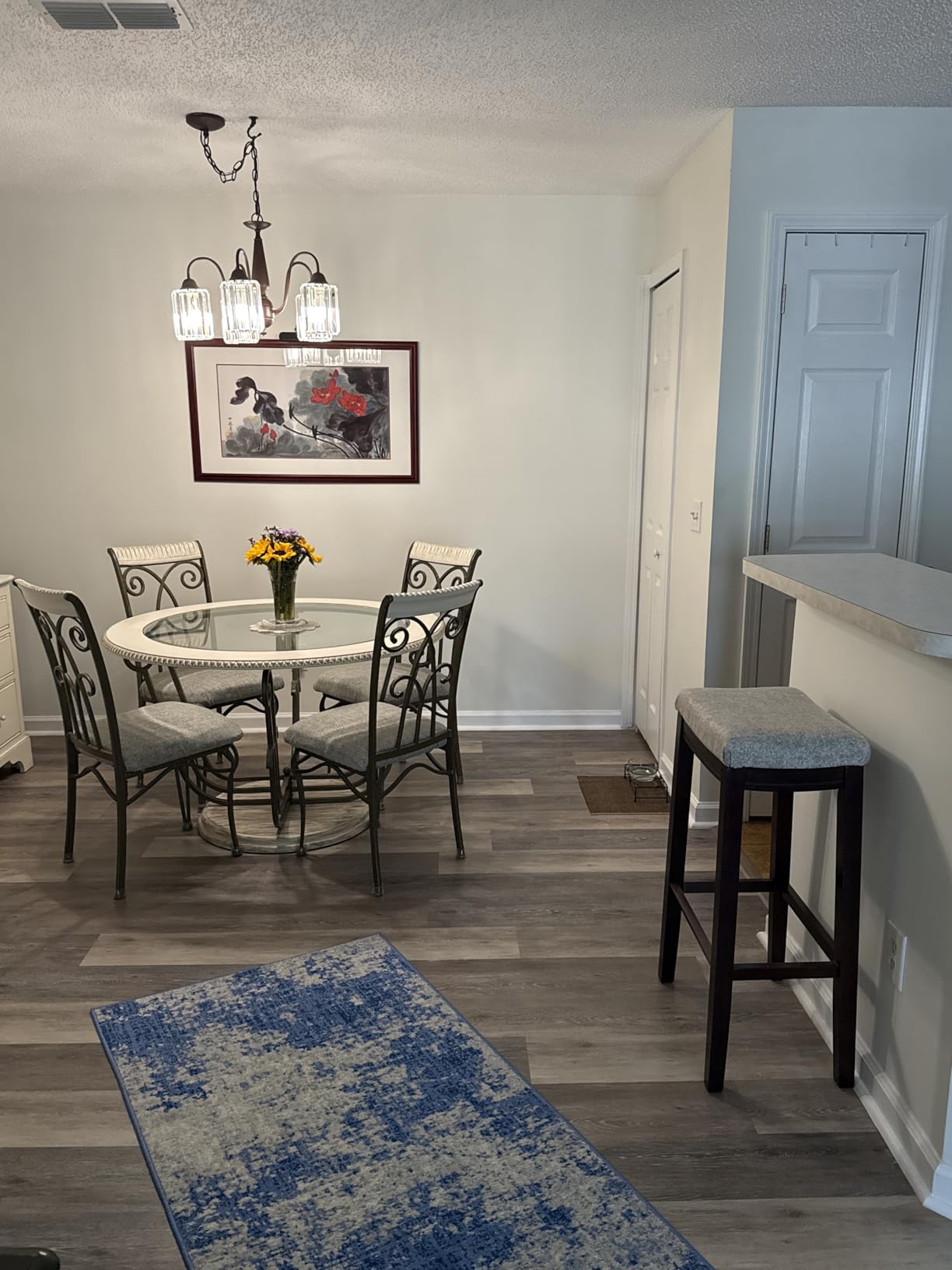 Linon Harper Stool Fabric Top customer photo 2
