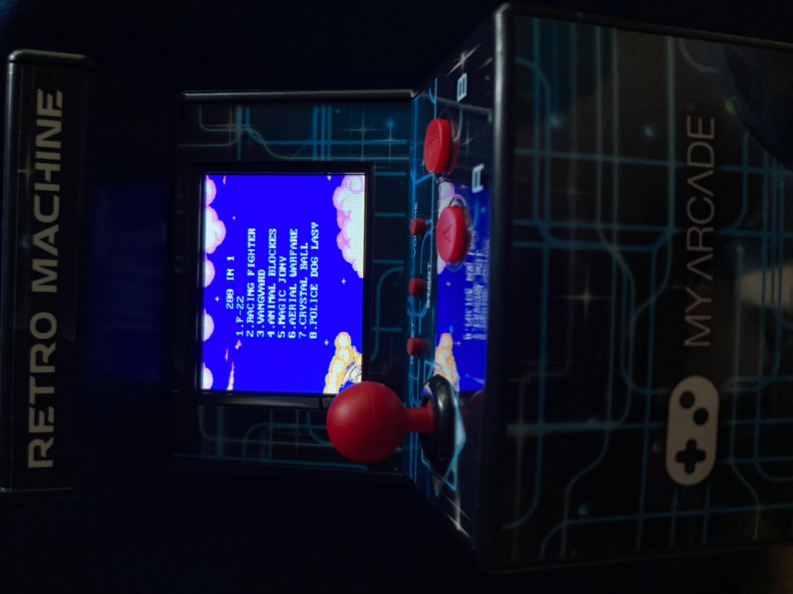 My Arcade Retro Machine Playable Mini Arcade: 200 Retro Style Games Built In, 5.75 Inch Tall, Powered by AA Batteries, 2.5 Inch Color Display, Speaker, Volume Control customer photo 2