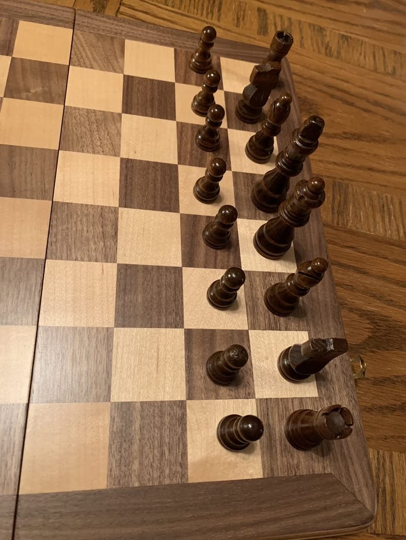 Chess Armory Wooden Chess Set 15 Inch - Classic Handcrafted Game Board for Adults with Extra Queen Pieces and Storage Box customer photo 1