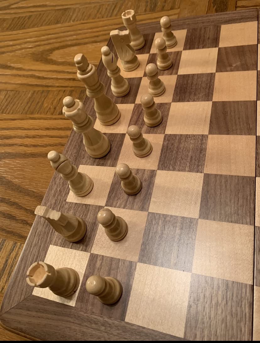 Chess Armory Wooden Chess Set 15 Inch - Classic Handcrafted Game Board for Adults with Extra Queen Pieces and Storage Box customer photo 2