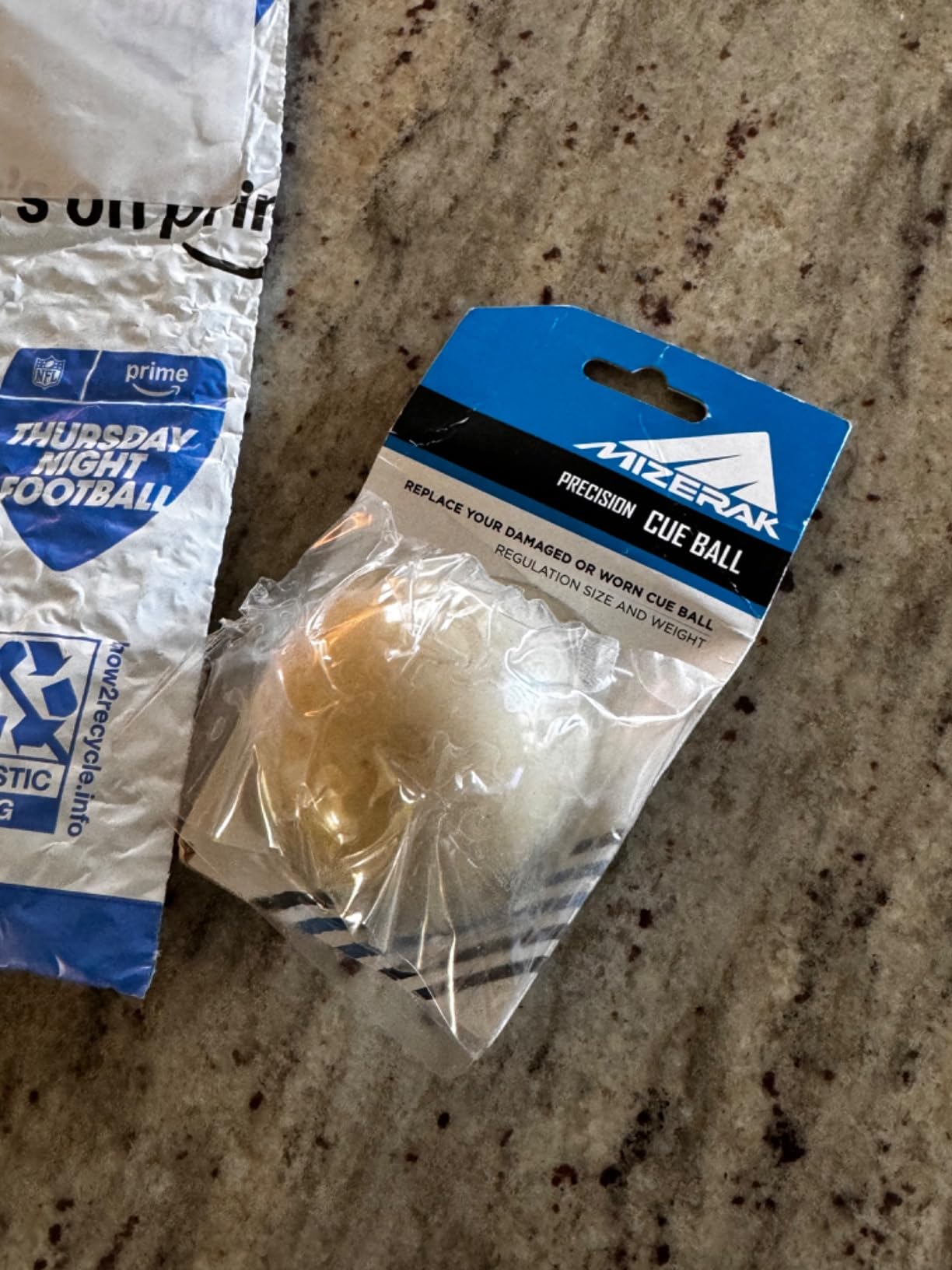 Mizerak Replacement Cue Ball - Regulation Size & Weight - Durable, Scratch-Resistant - Standard Pool Table Cue Ball customer photo 2