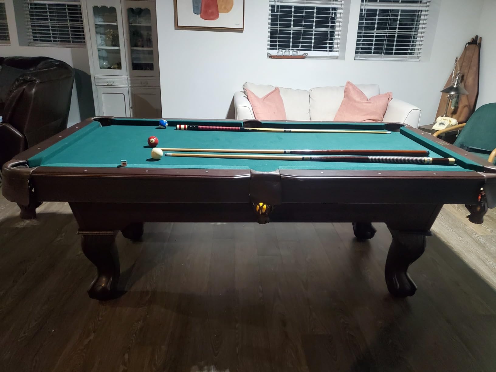 Barrington Billiards Multiple Styles Pool Table, Preassembled Playfields with Complete Billiard Accessory Sets, Perfect for Family Game Rooms | Multiple Styles customer photo 1
