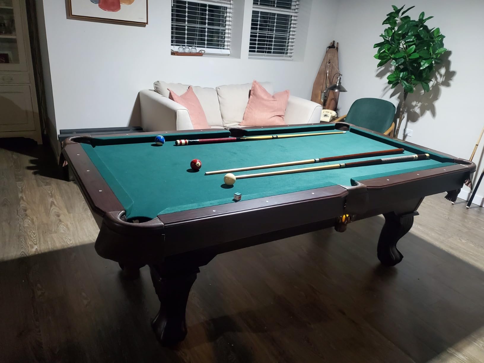 Barrington Billiards Multiple Styles Pool Table, Preassembled Playfields with Complete Billiard Accessory Sets, Perfect for Family Game Rooms | Multiple Styles customer photo 2