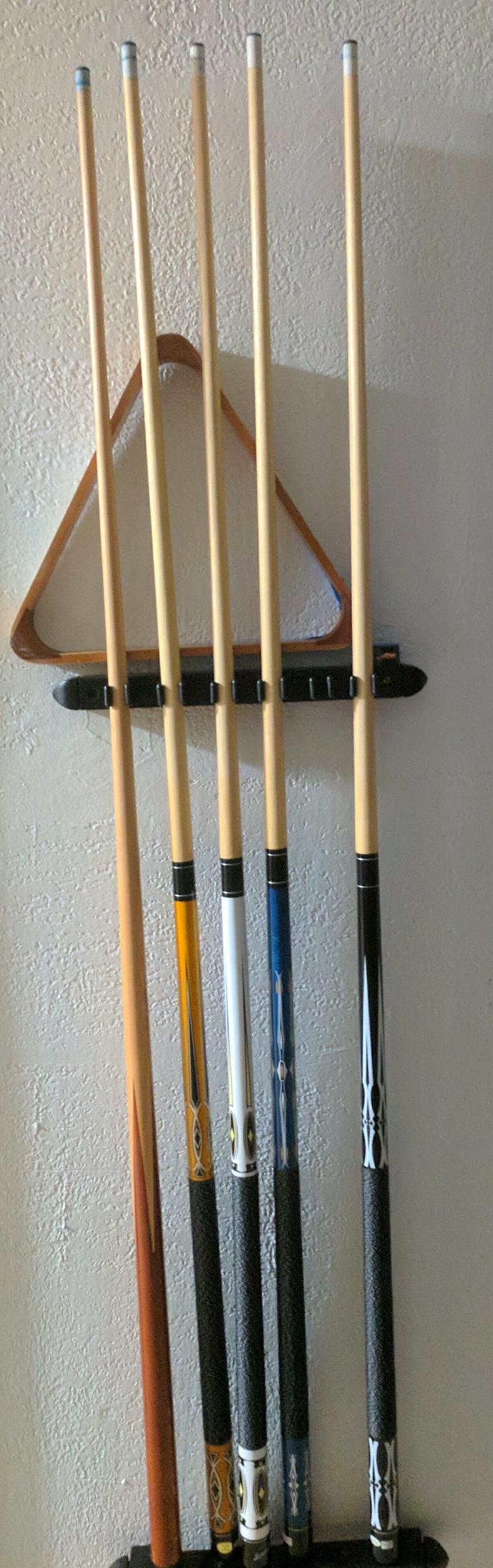 Set of 5 Pool Cues Billiard House Bar Pool Cue Sticks customer photo 1