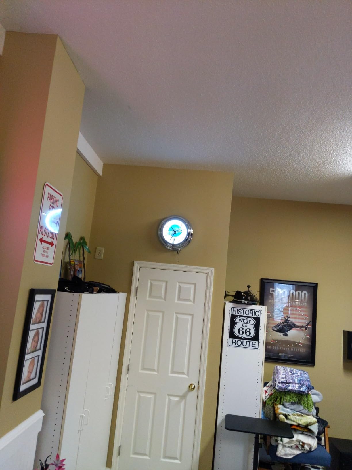 Blue Moon Beer Blue Double Neon Advertising Clock Man Cave Decor customer photo 1
