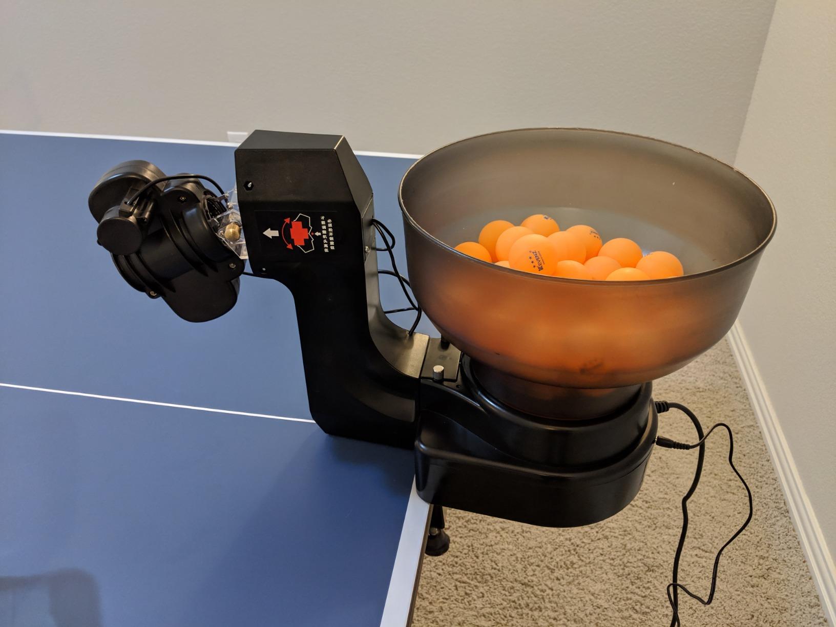 ZXMOTO Ping Pong Robot Machine with 36 Different Spin Balls Table Tennis Robots Automatic Ball Machine for Training customer photo 2