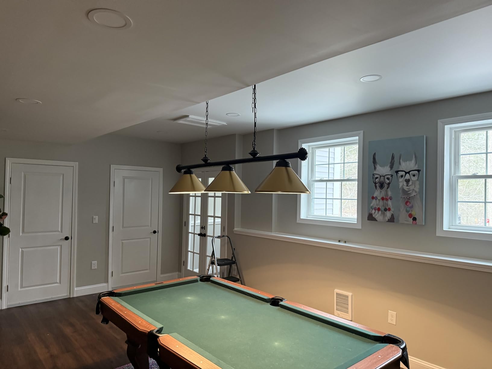 Wellmet Pool Table Light for Game Room 7ft/8ft/9ft Tables, 3 Light Vintage Modern Kitchen Island Lighting for Man Cave, Kitchen, Dinning Room, Bar customer photo 2
