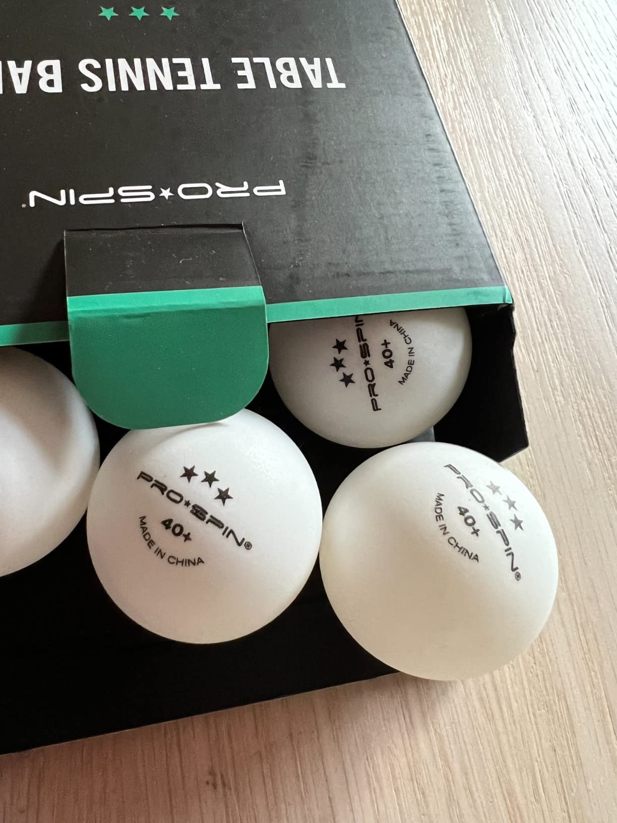 PRO-SPIN High-Performance Ping Pong Balls (12/24/60 Pack Sizes) | White 40+ Table Tennis Balls | Premium ABS Plastic | Professional Quality customer photo 2