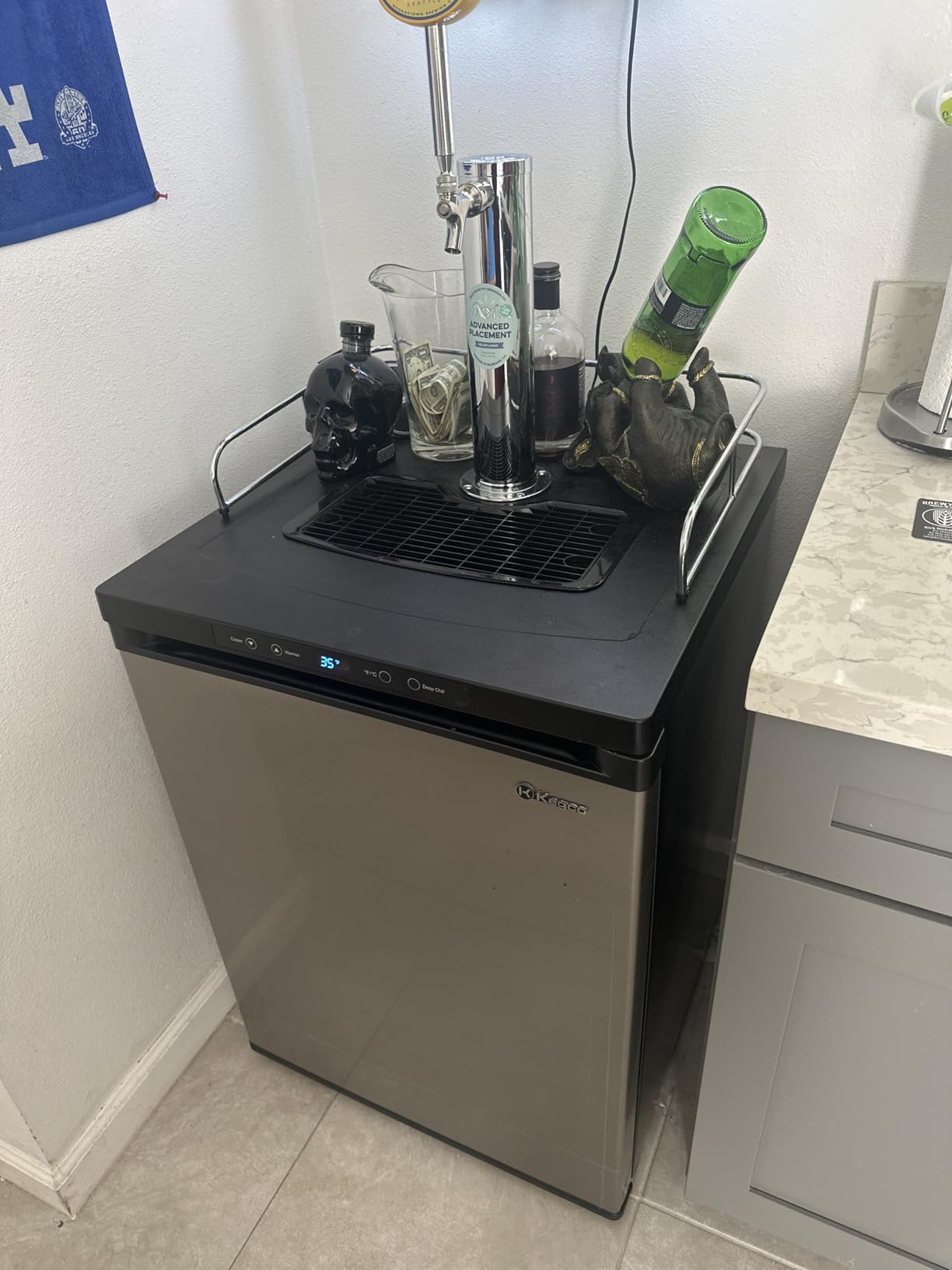 Kegco K309X-1 Keg Dispenser, 1 Faucet, Black Stainless Steel customer photo 1